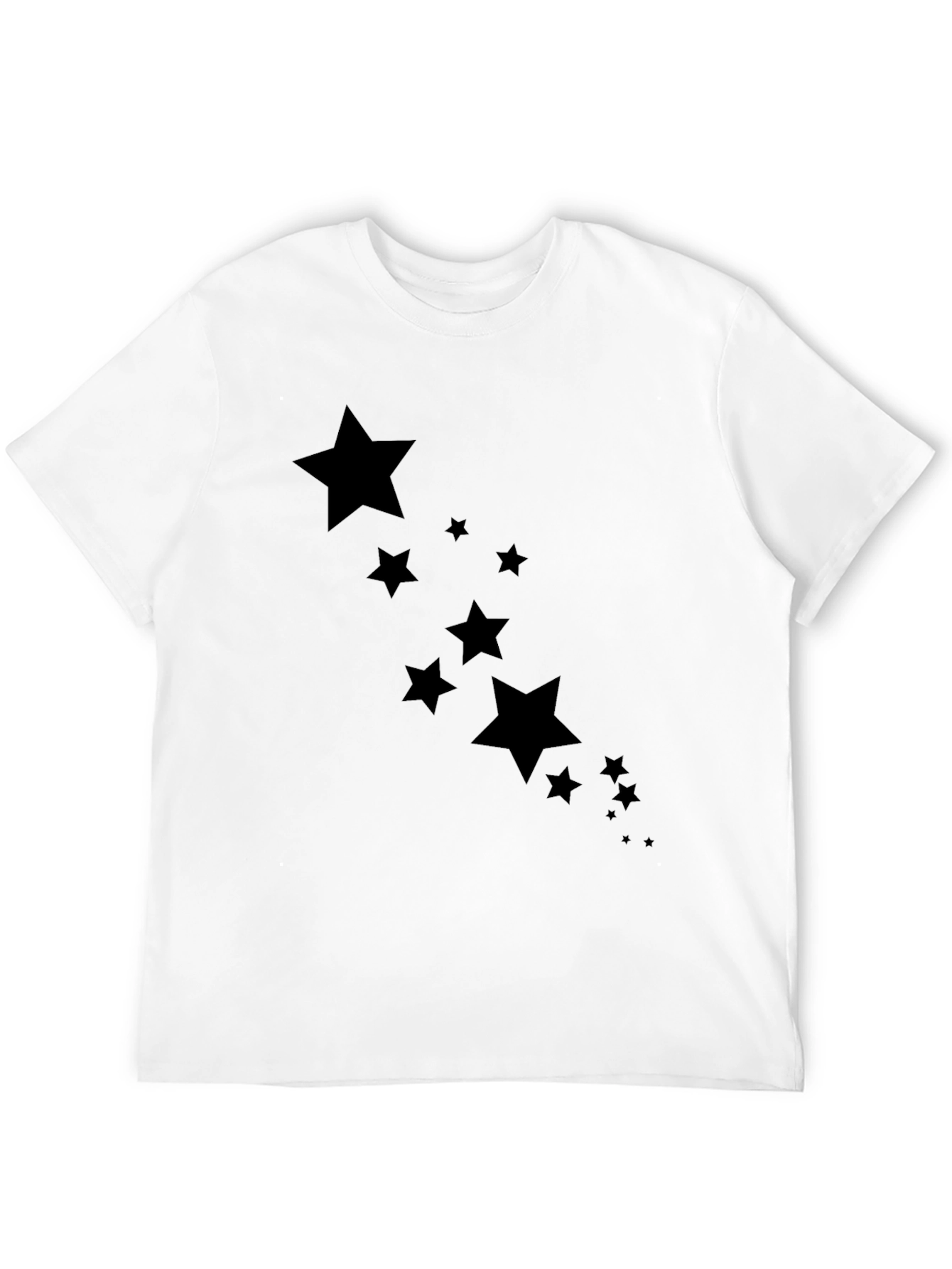 Stylish Black Star Graphic Tee