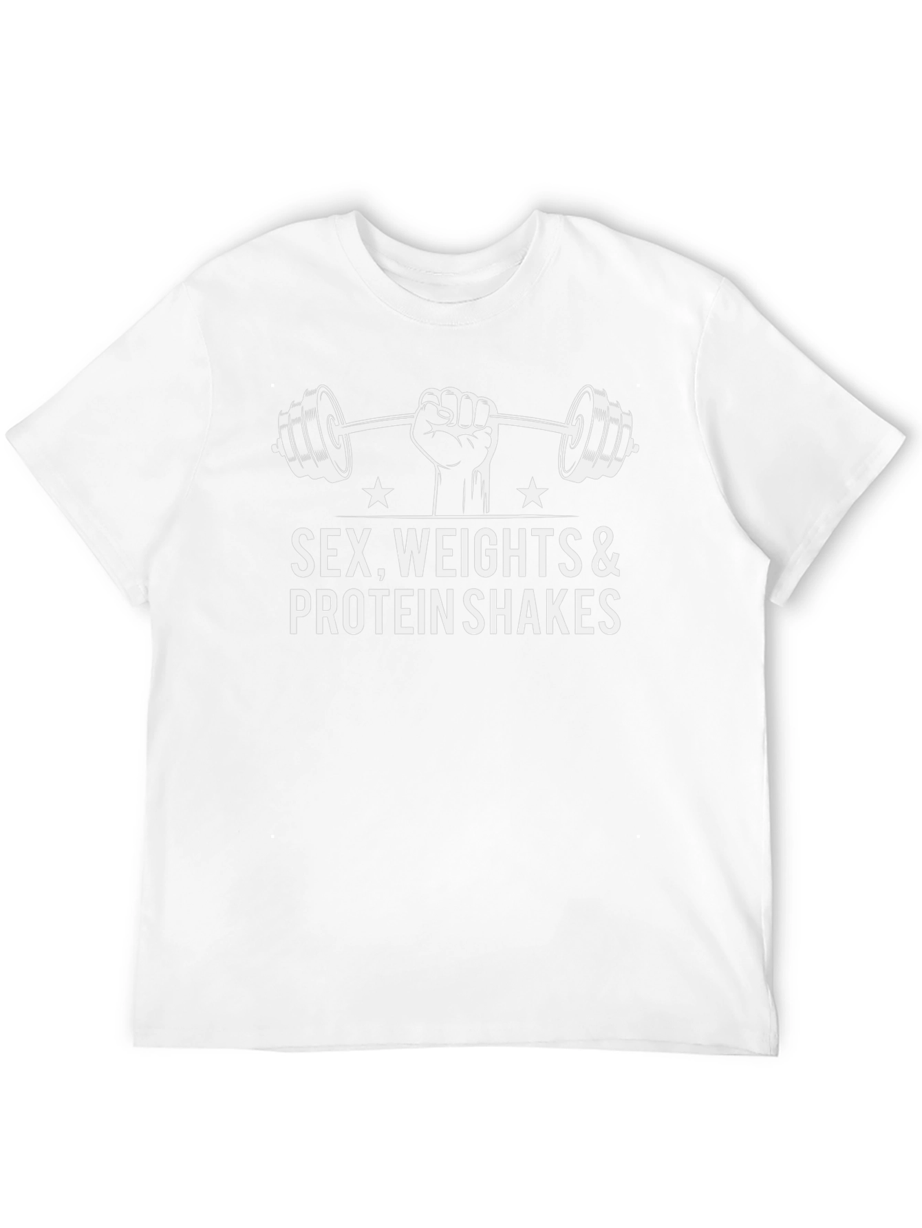 Sex Weights & Protein Shakes Black T-Shirt