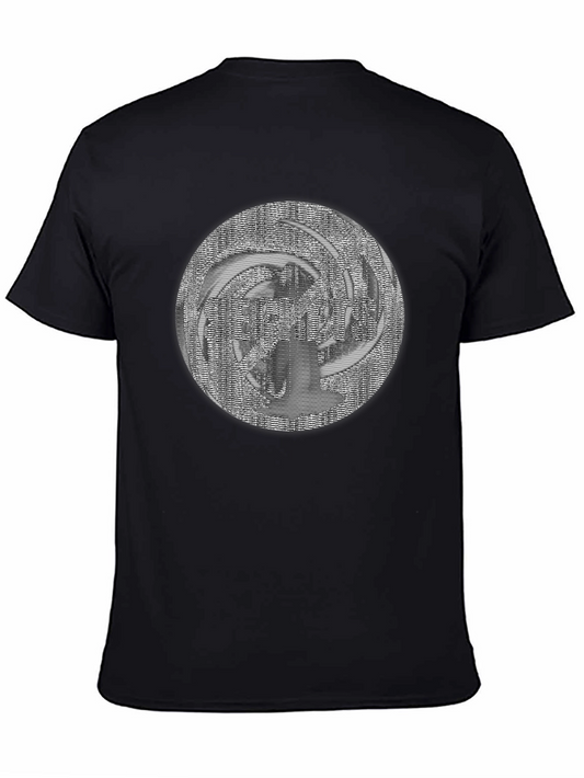 Abstract Design Black T-Shirt - Modern Art Tee