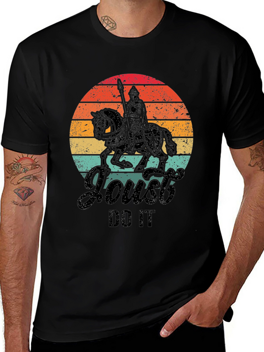 Vintage Knight on Horseback Graphic T-Shirt