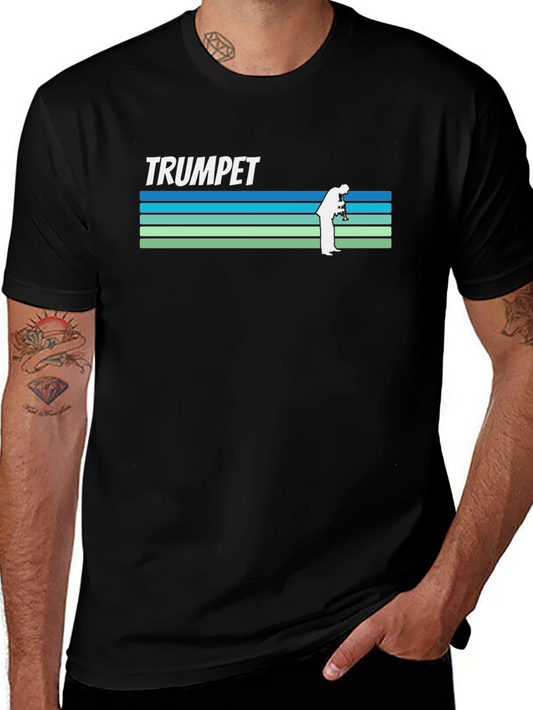 Retro Trumpet Player T-Shirt