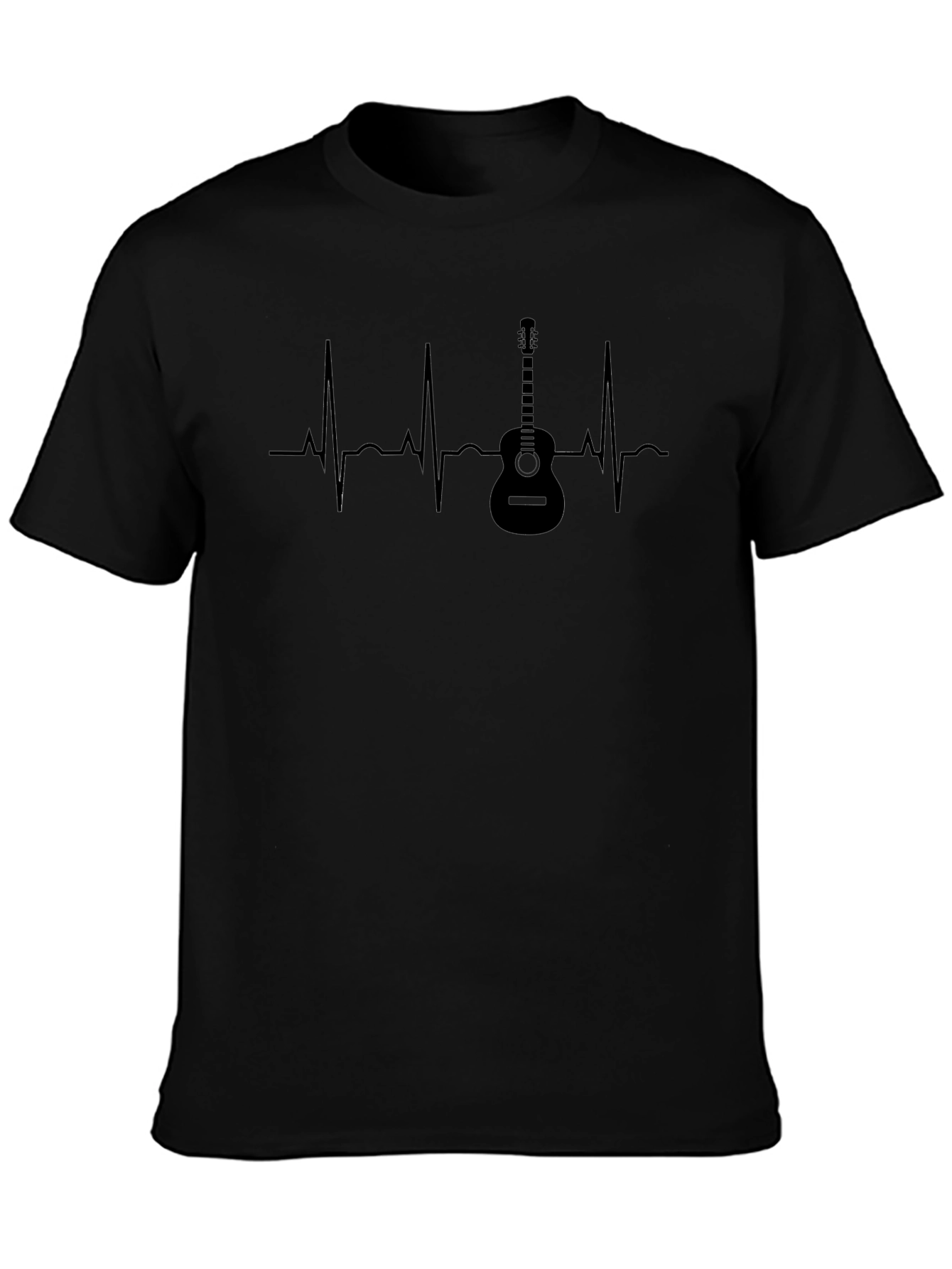 Guitar Heartbeat T-Shirt - Music Lover Tee