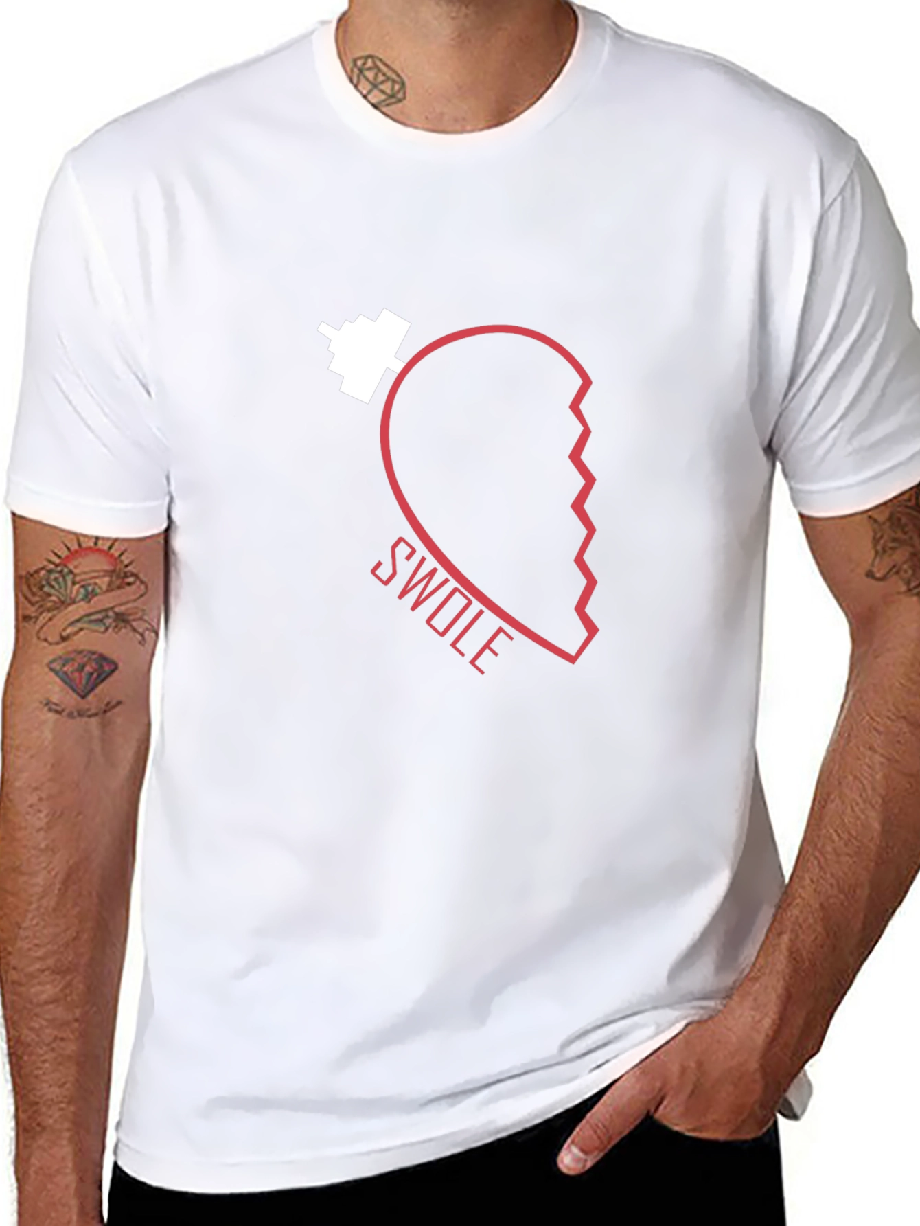 Swole Heart Workout Gym T-Shirt