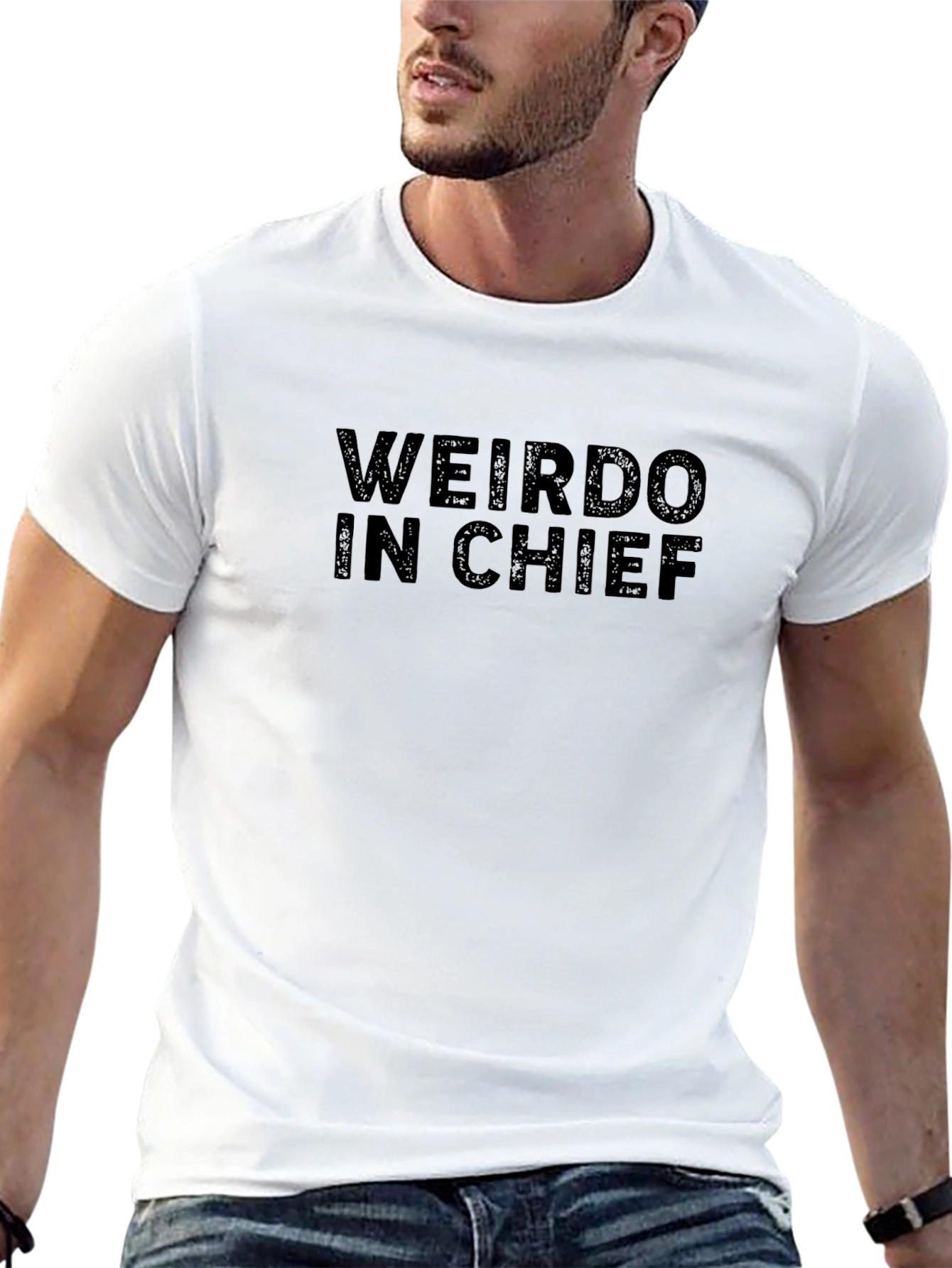 Weirdo In Chief Graphic Tee - Unisex Black T-Shirt