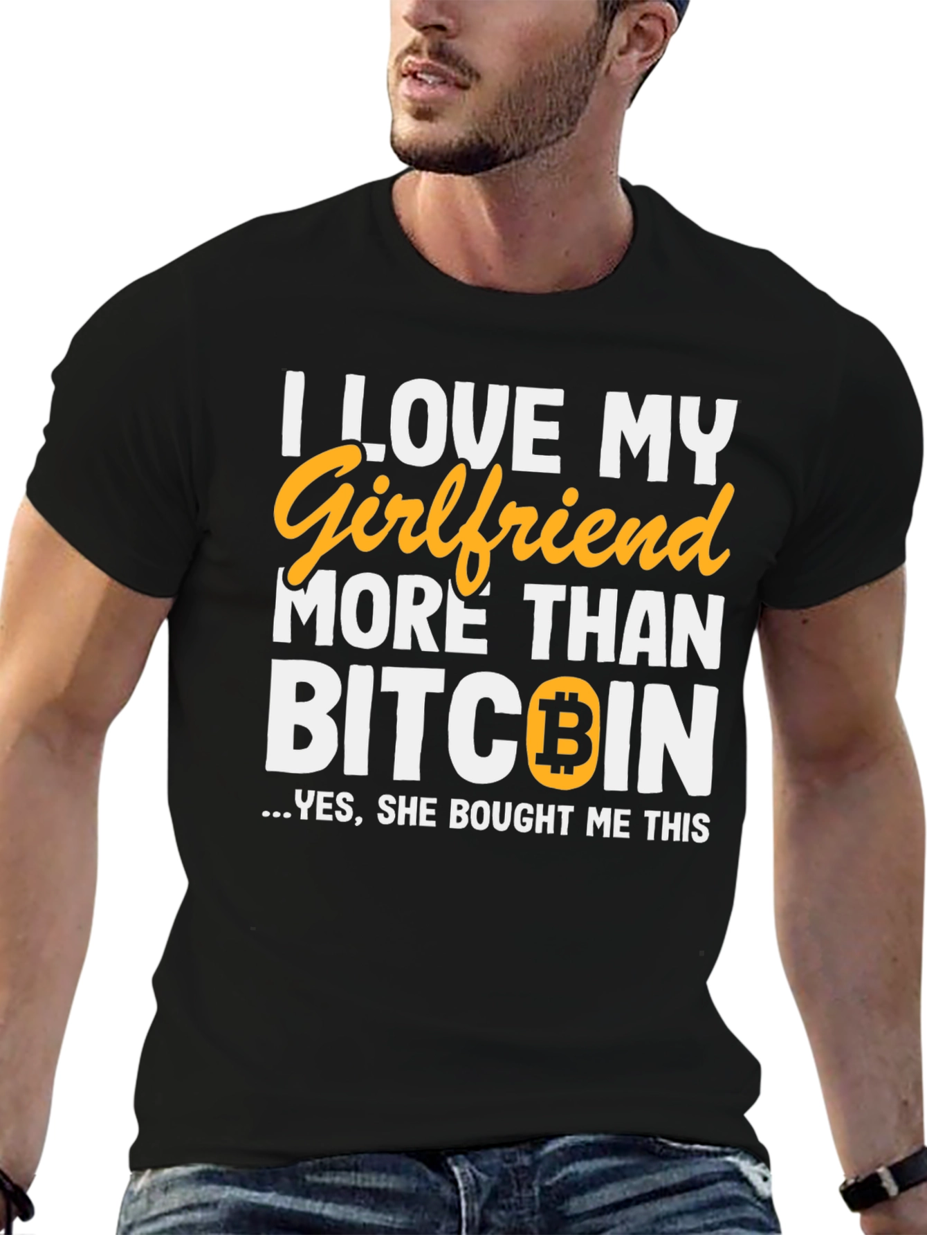 I Love My Girlfriend Bitcoin T-Shirt