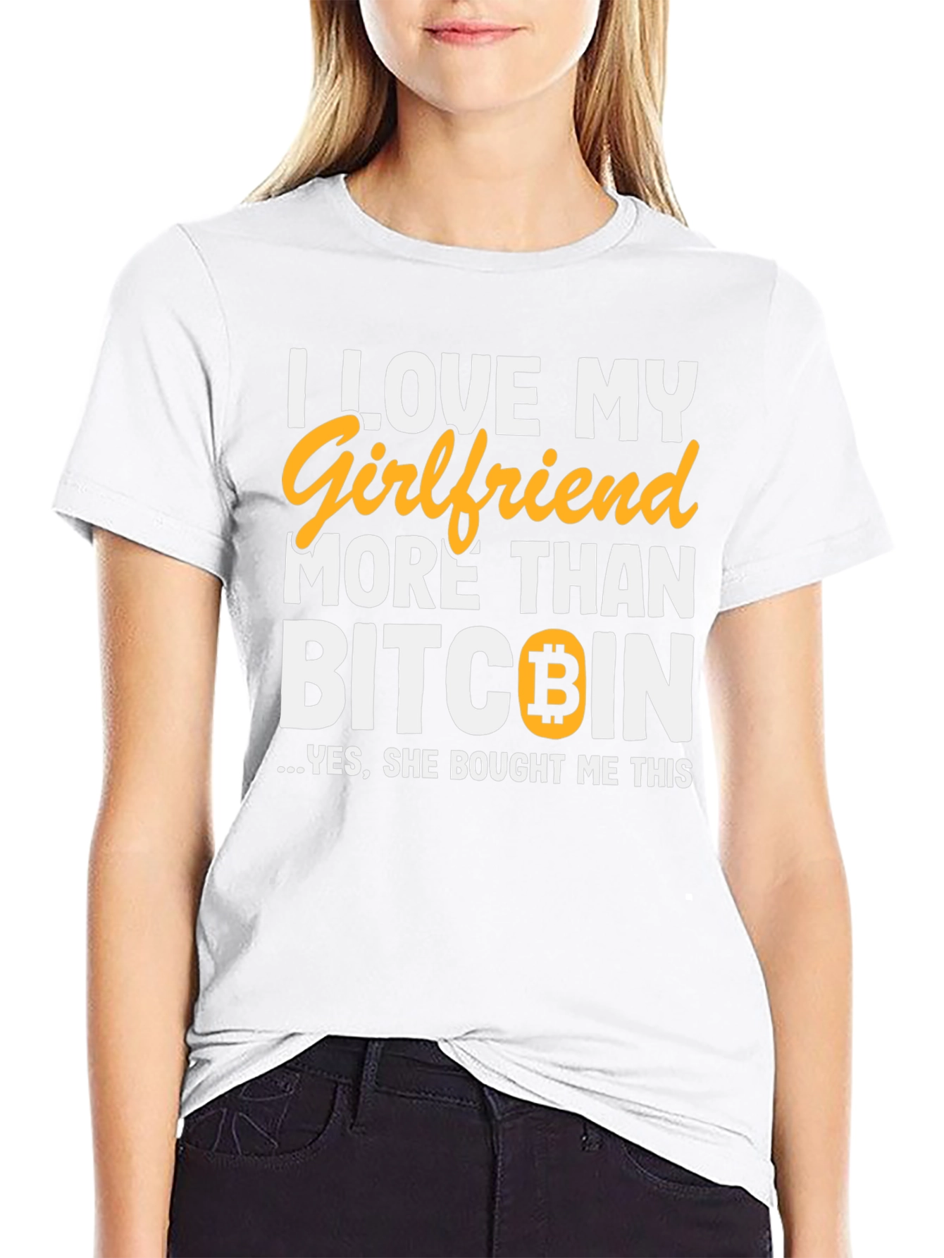 I Love My Girlfriend Bitcoin T-Shirt