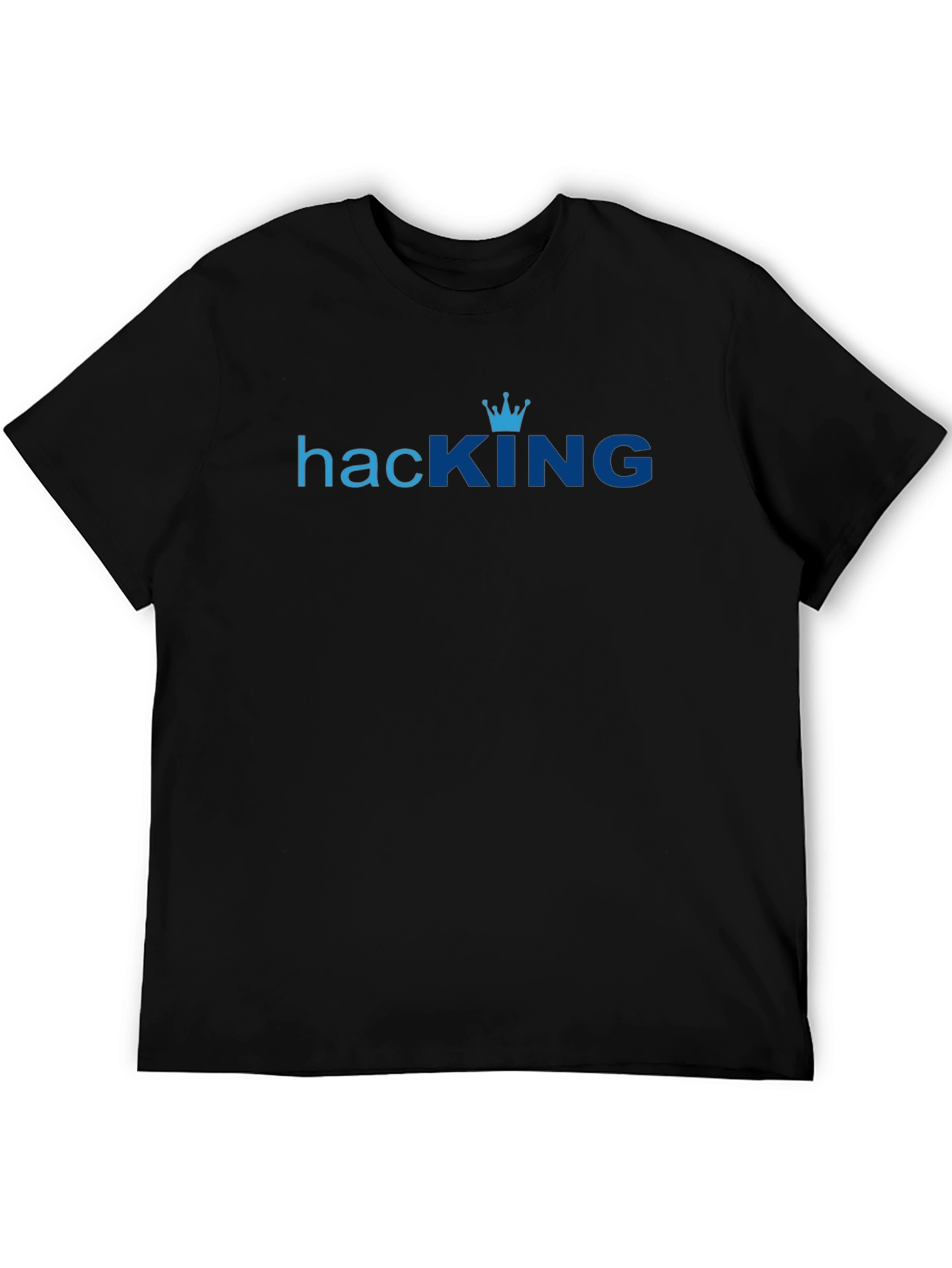 Hacking King Graphic Black T-Shirt