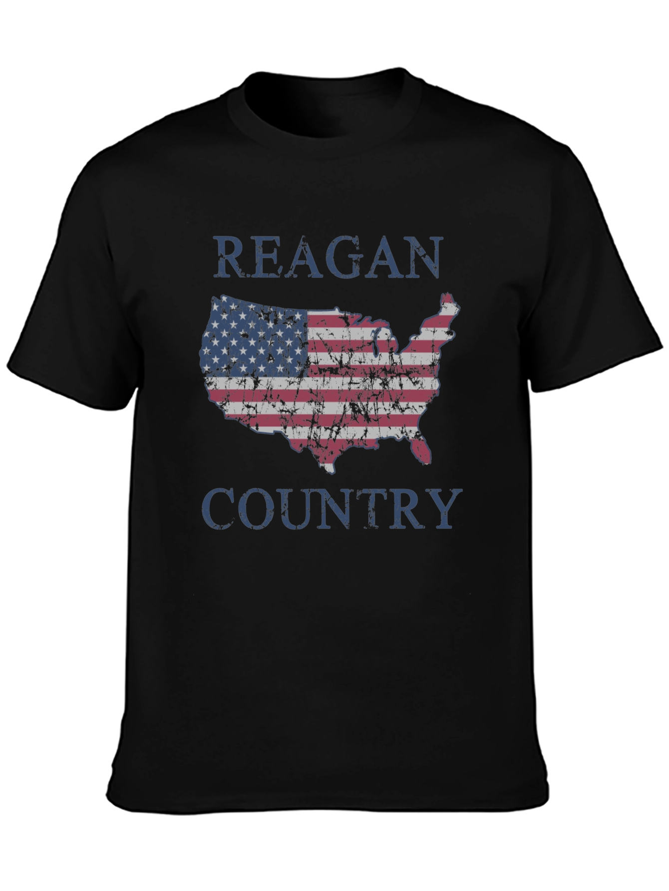 Reagan Country USA Flag Graphic T-Shirt