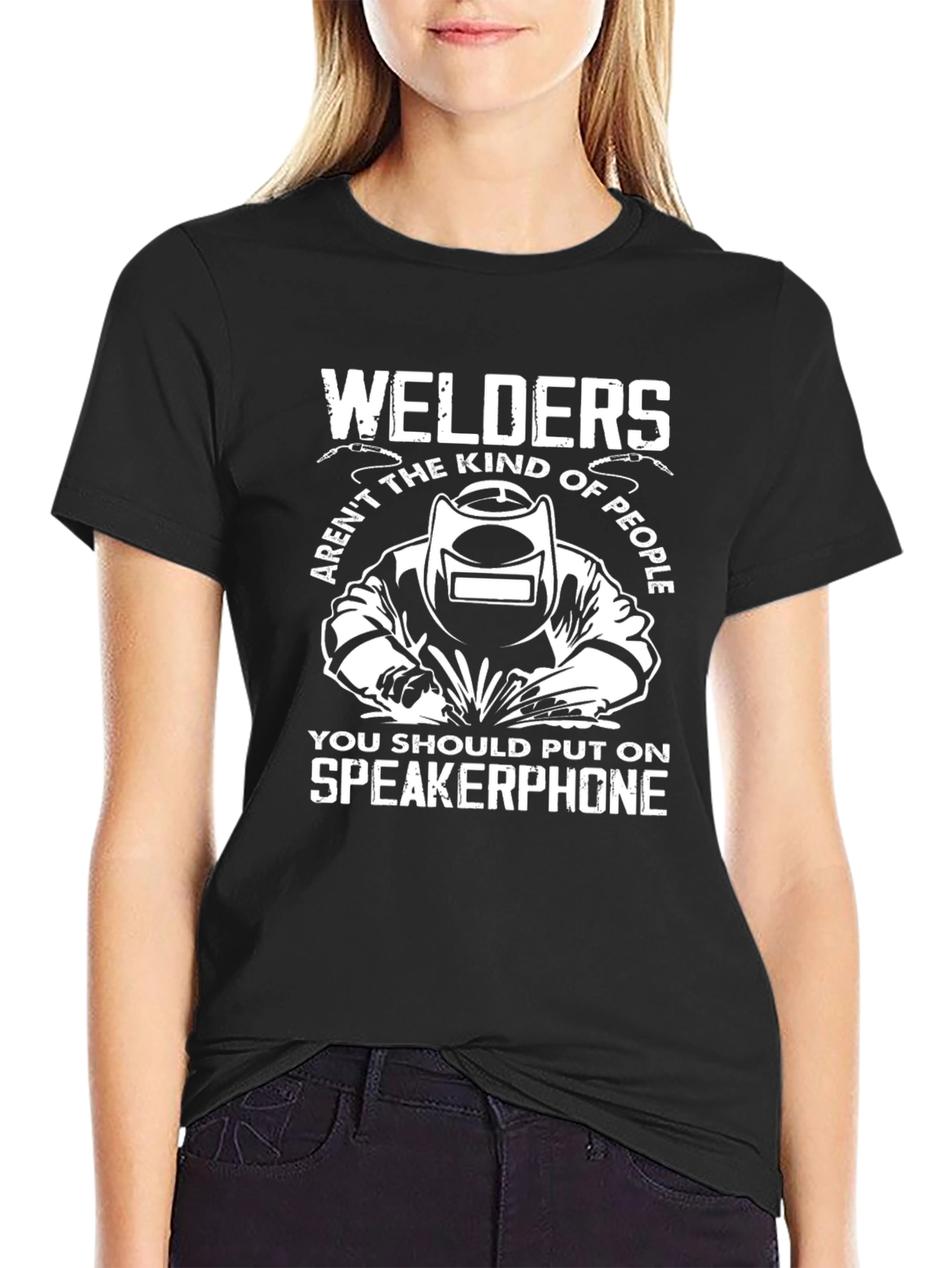 Welders Speakerphone Graphic Tee - Black