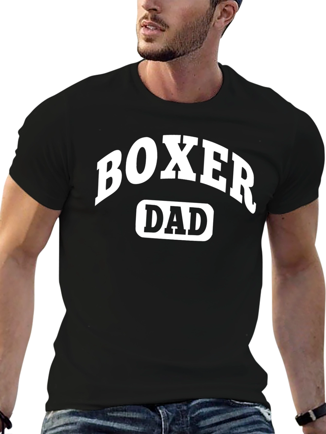 Boxer Dad Graphic T-Shirt - Black Classic Fit