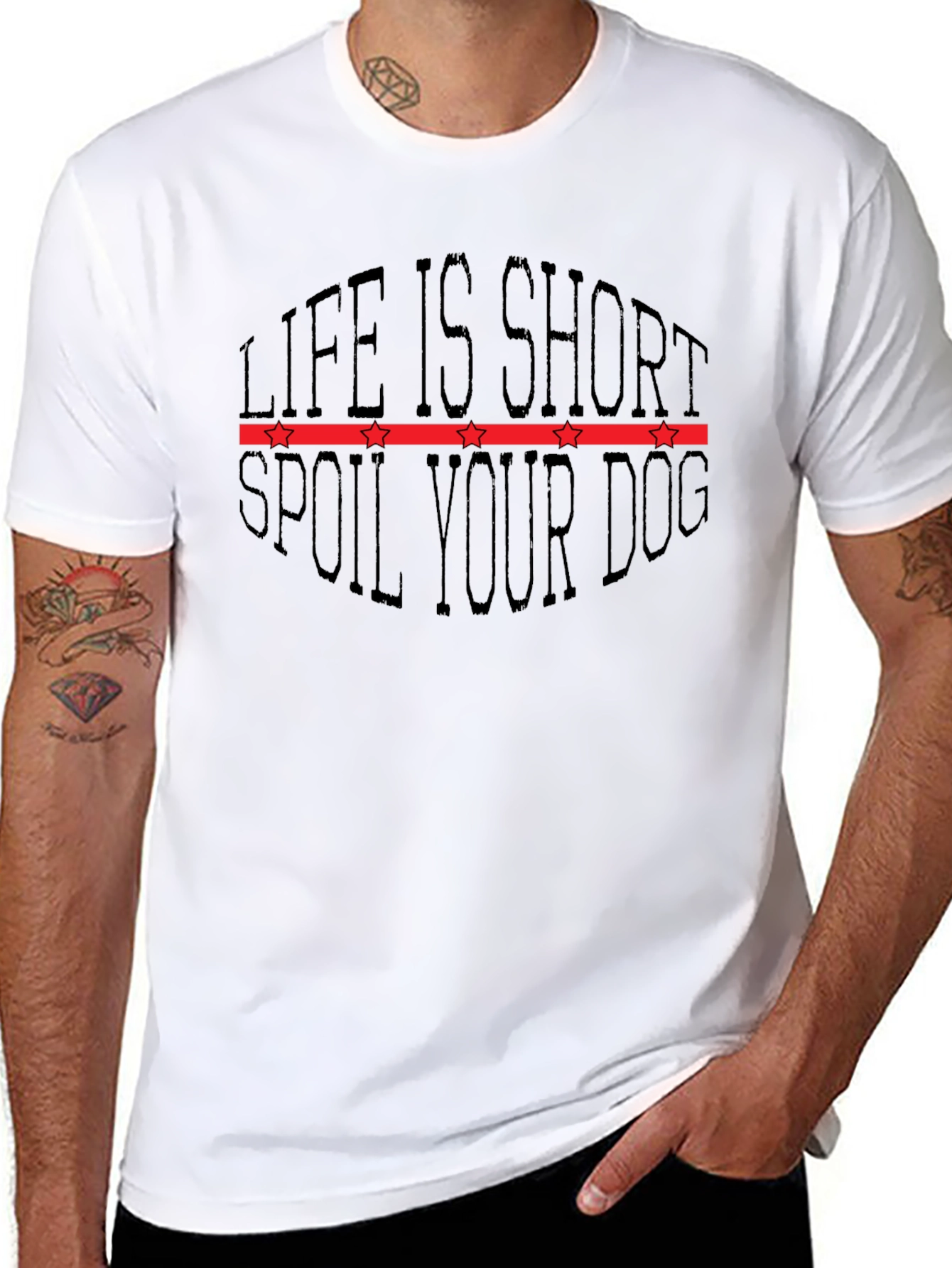 Life is Short Spoil Your Dog Graphic T-Shirt