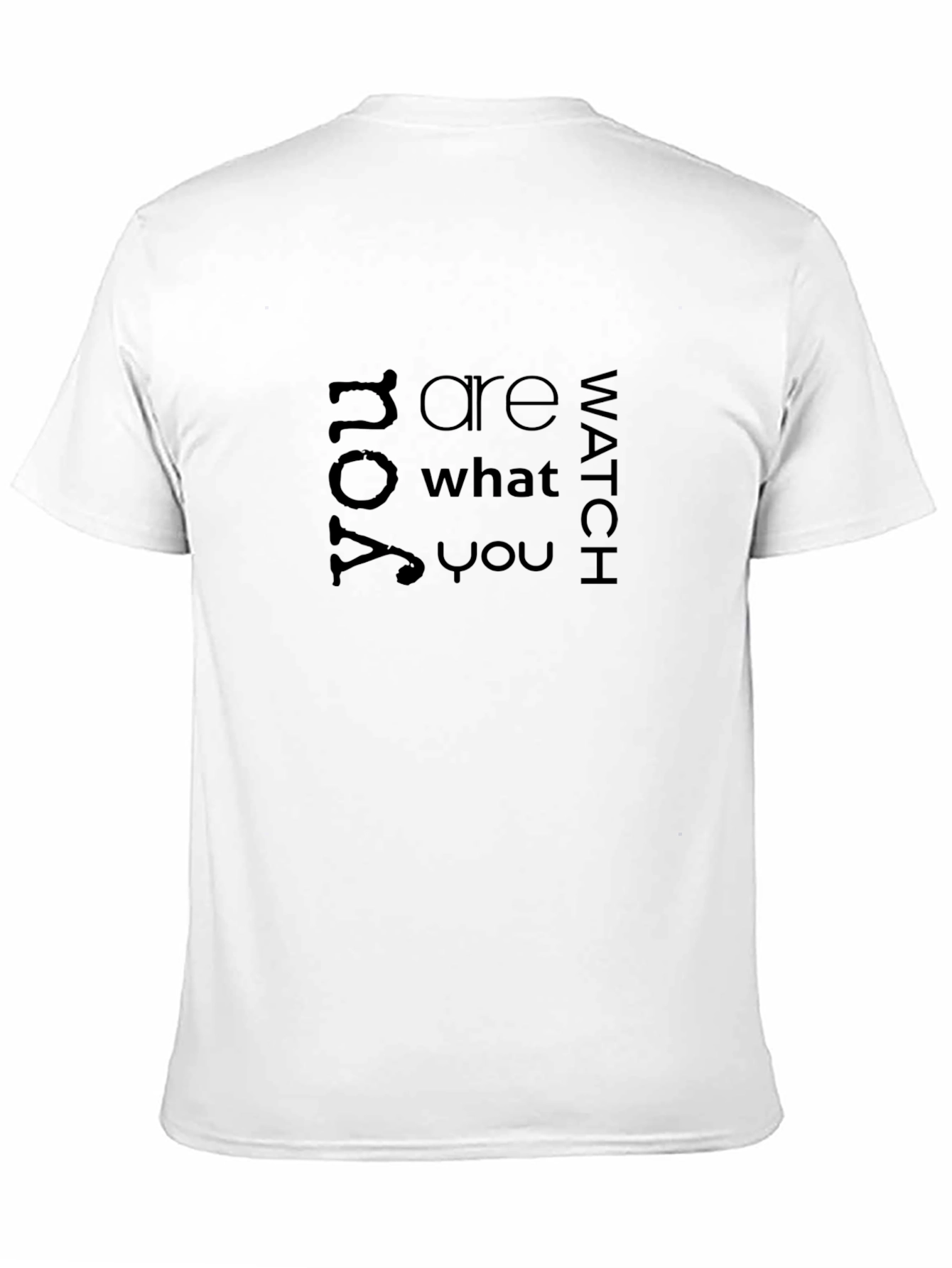 Statement Tee: You Are What You Watch - Black