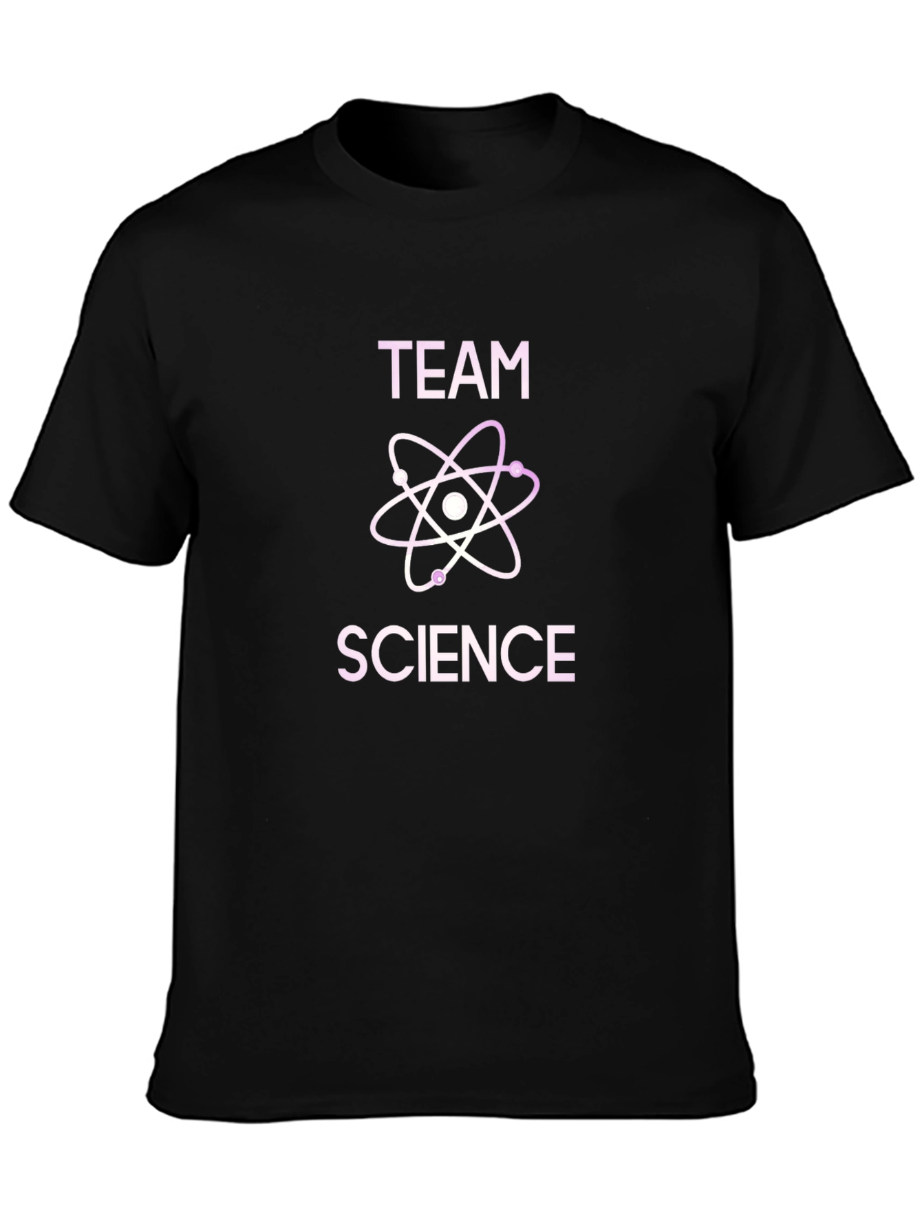 Team Science Graphic Tee - Black Cotton T-Shirt