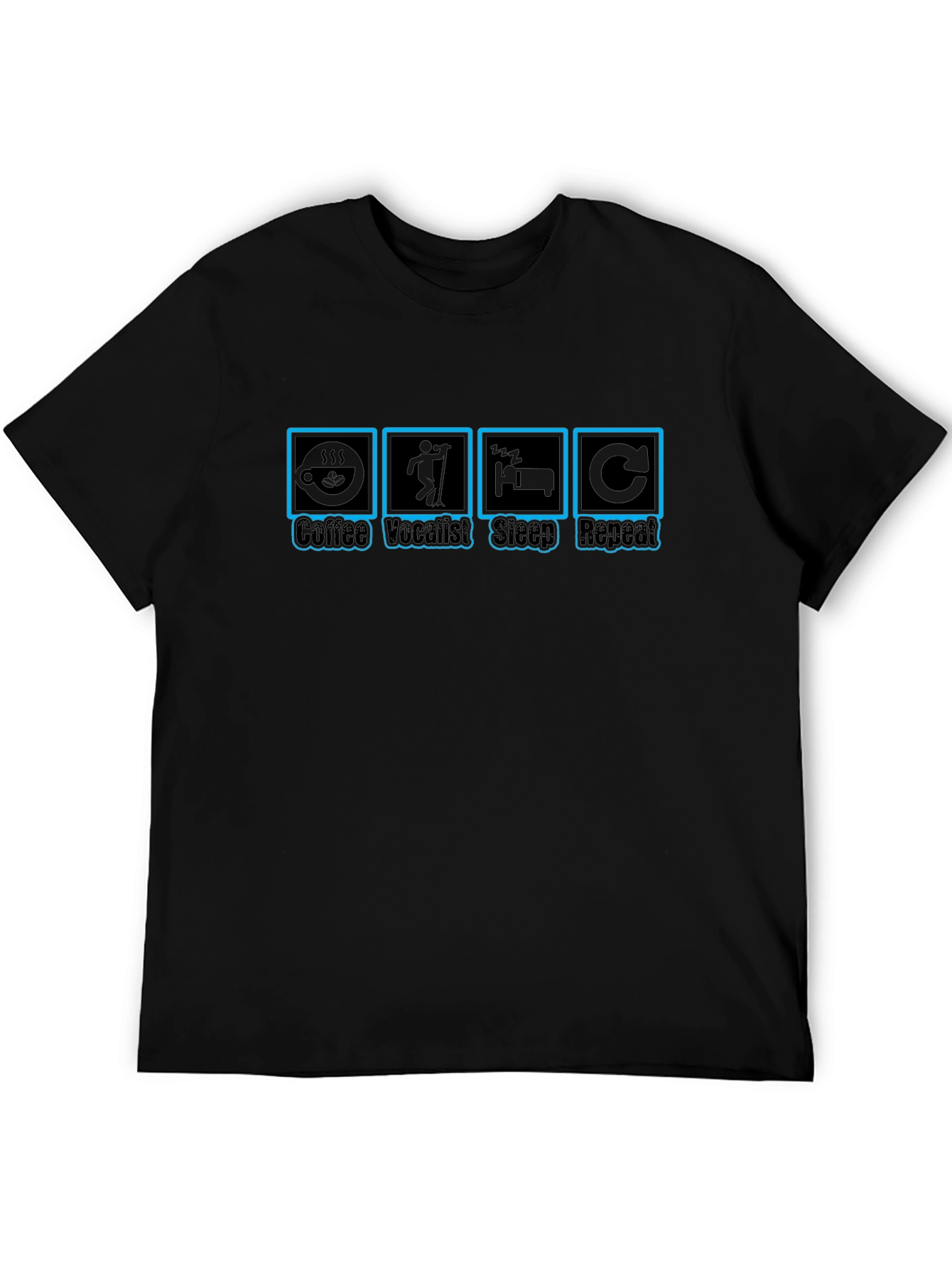 Coffee Vocalist Sleep Repeat T-Shirt