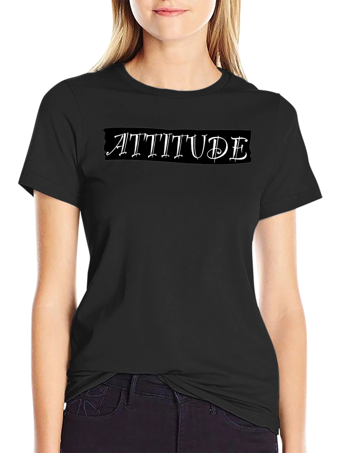 Attitude Graphic Tee - Classic Black