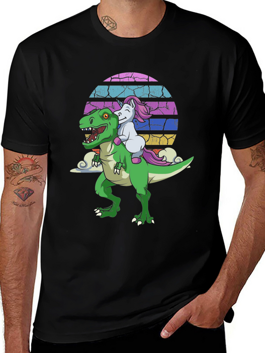 Dino & Unicorn Sunset T-Shirt