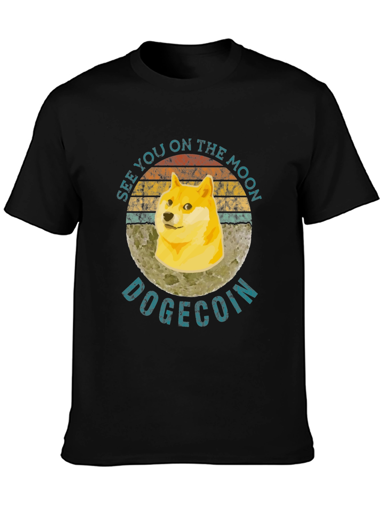 DogeCoin Moon T-Shirt - Crypto Meme Tee