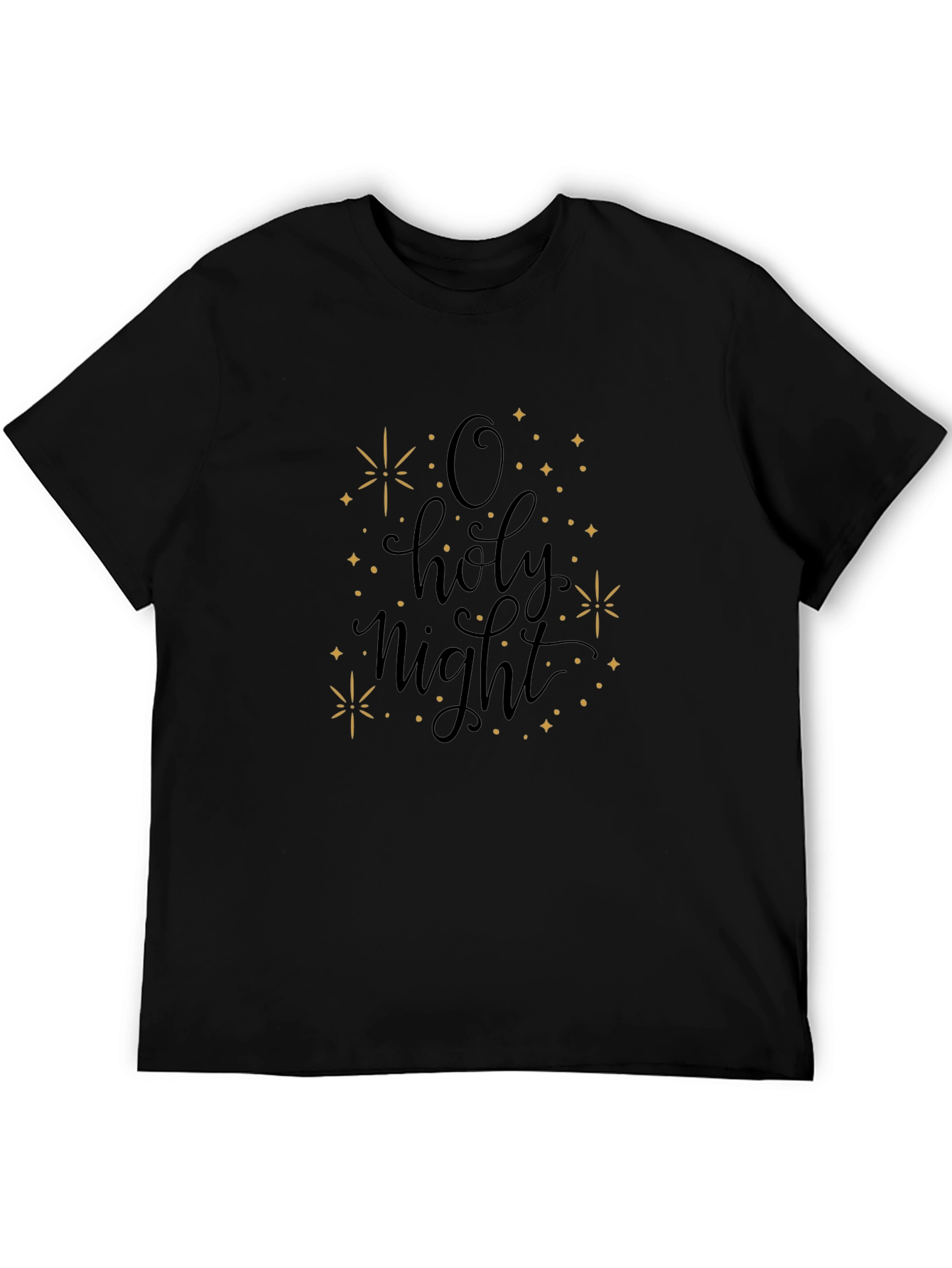 O Holy Night Graphic Tee - Black