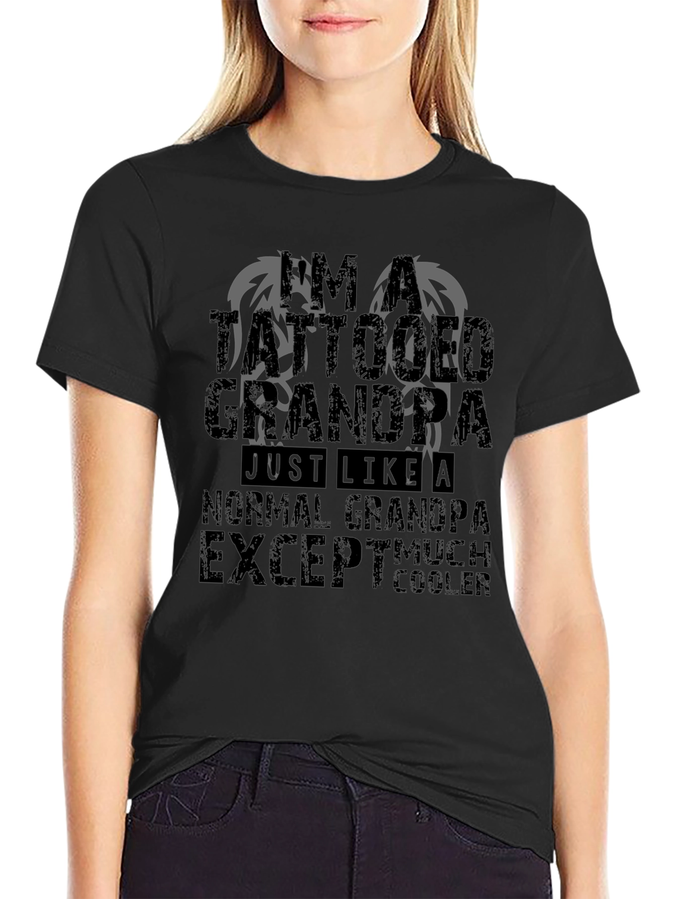 Tattooed Grandpa Graphic Tee - Much Cooler T-Shirt