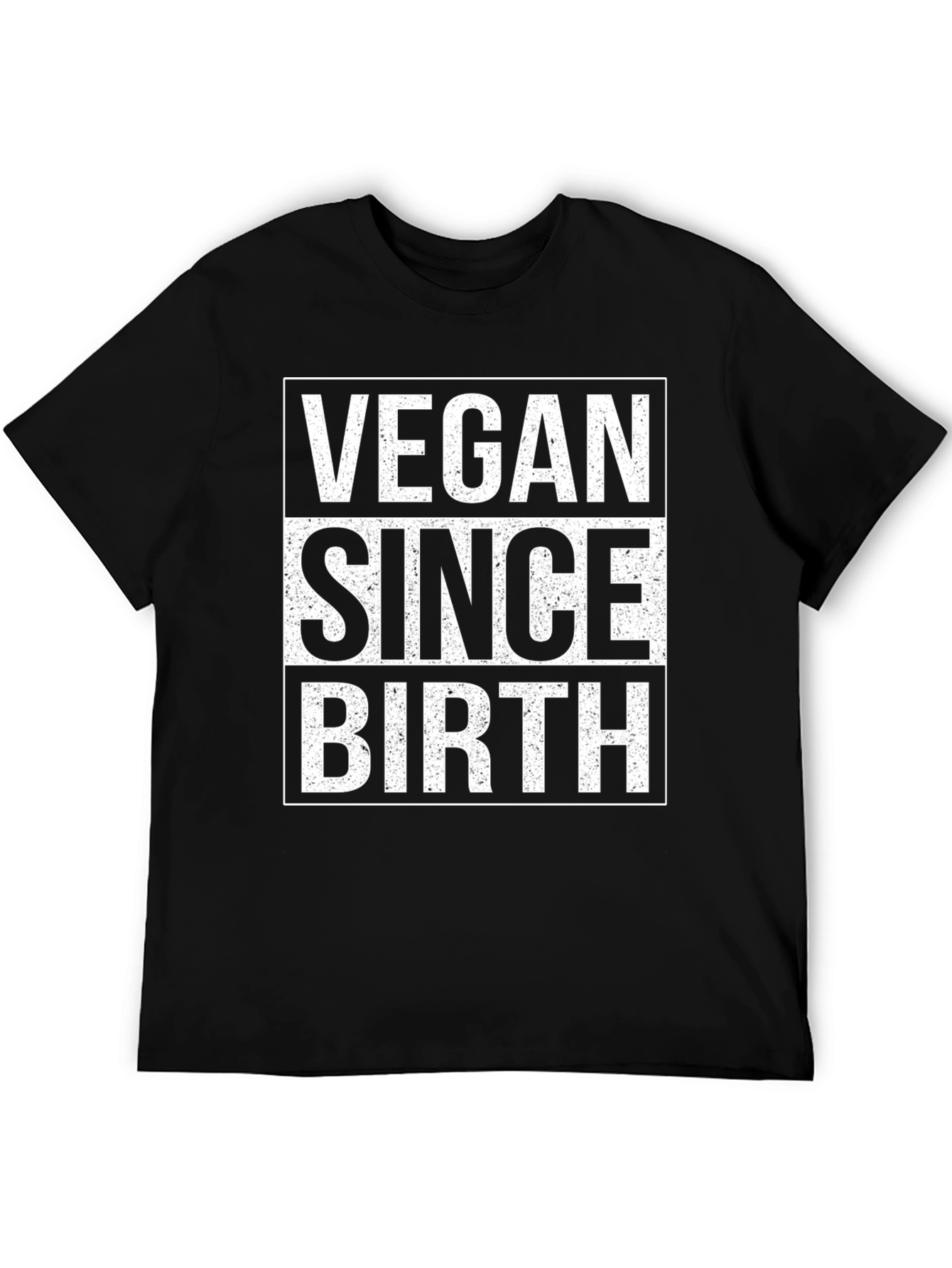 Vegan Since Birth Graphic Tee - Black
