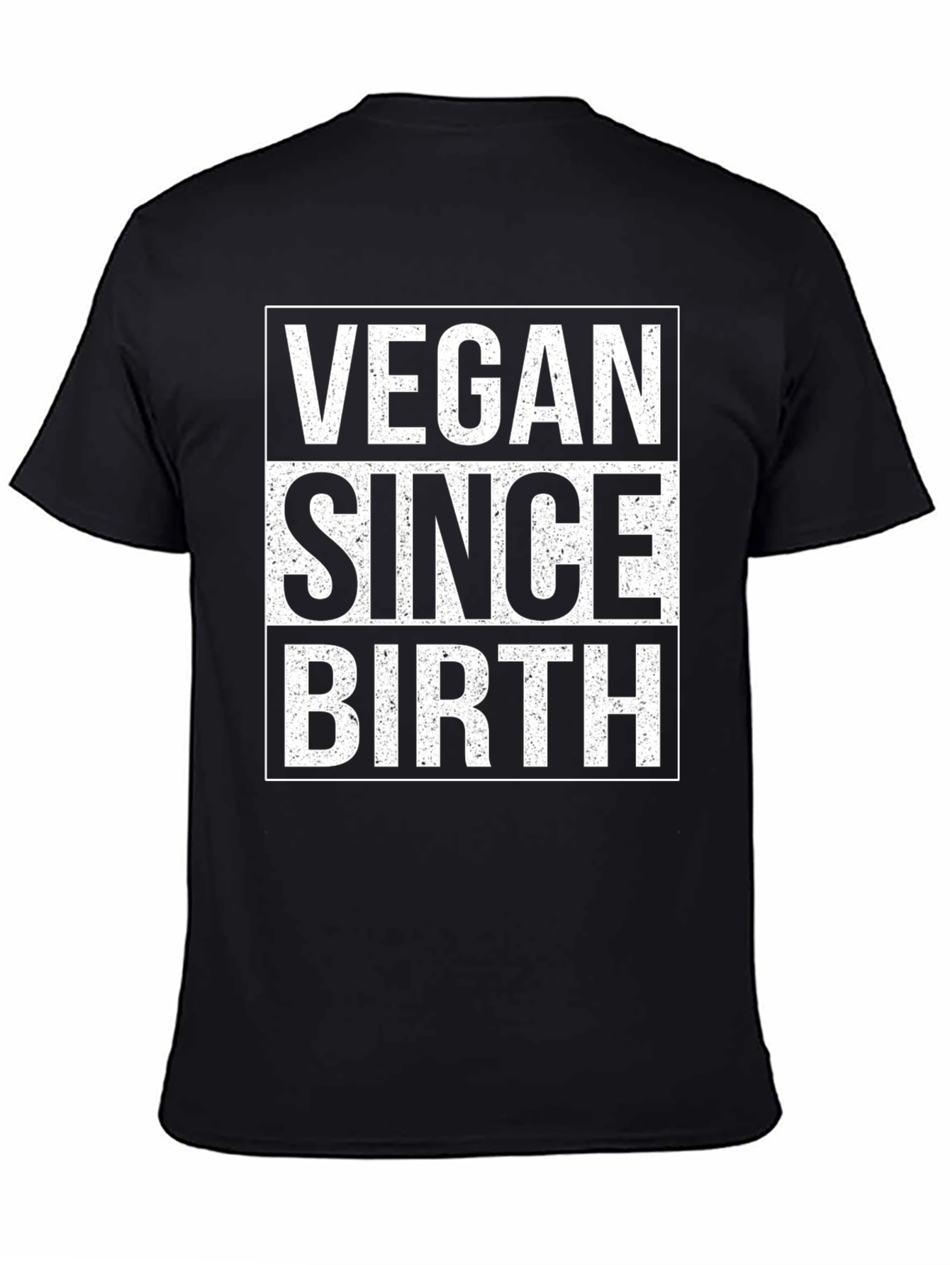 Vegan Since Birth Graphic Tee - Black
