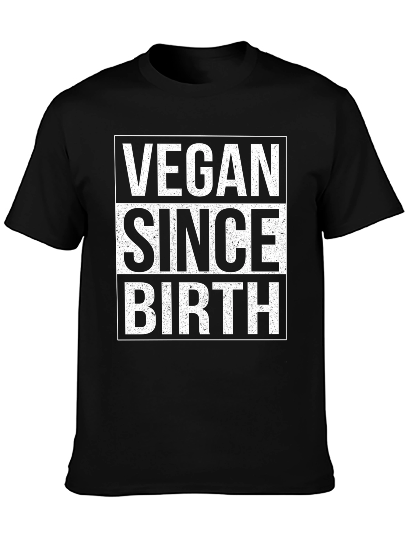 Vegan Since Birth Graphic Tee - Black