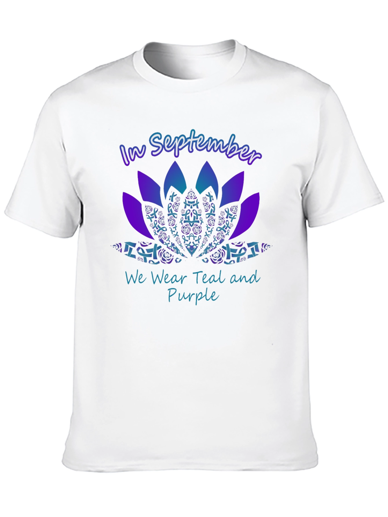 September Teal and Purple Awareness T-Shirt