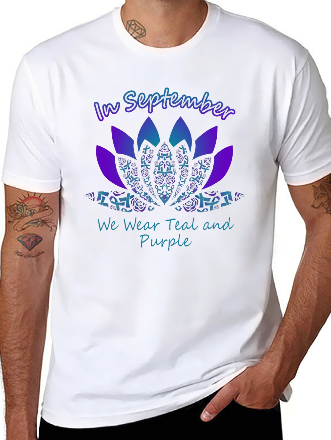 September Teal and Purple Awareness T-Shirt