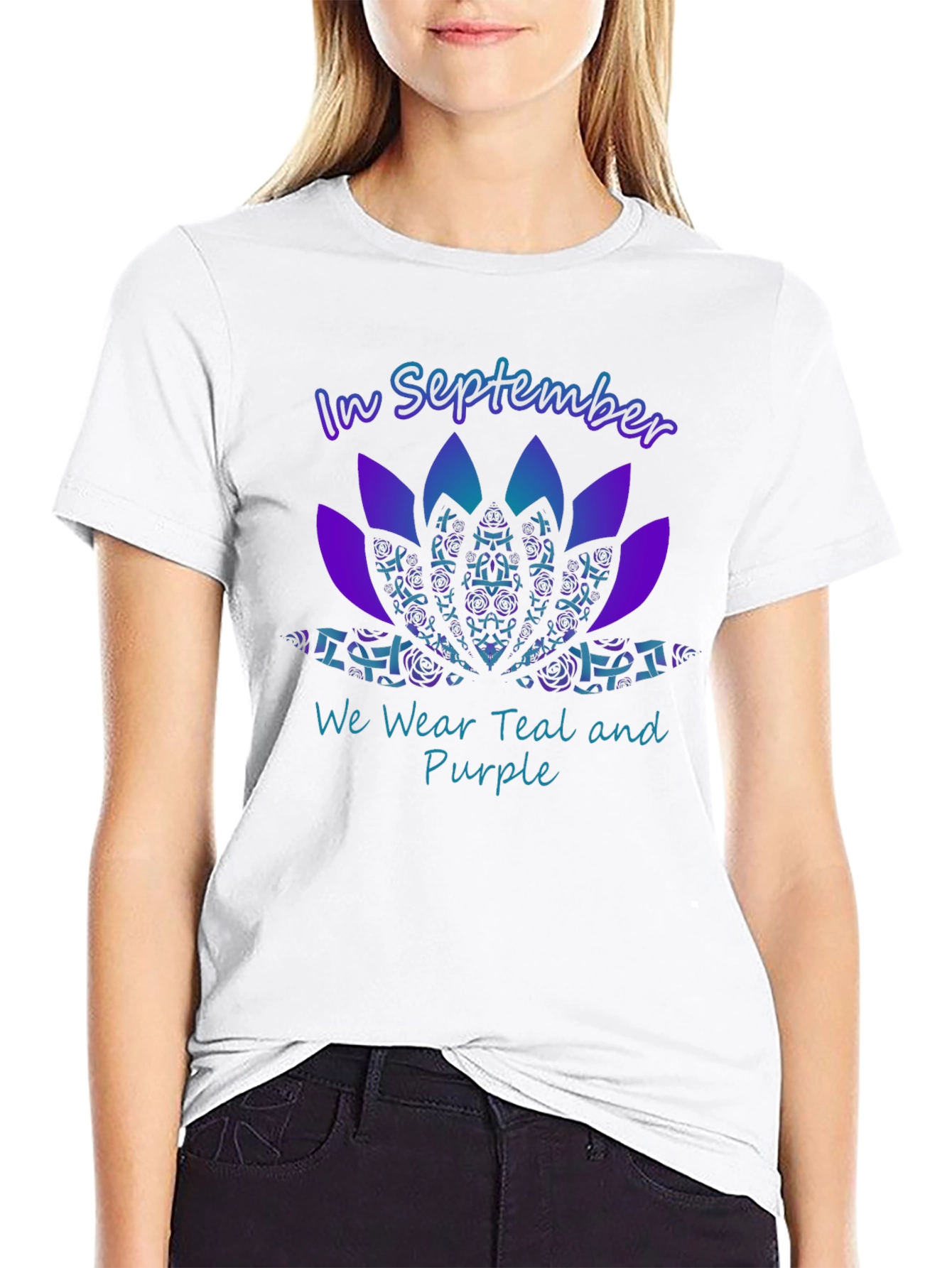 September Teal and Purple Awareness T-Shirt