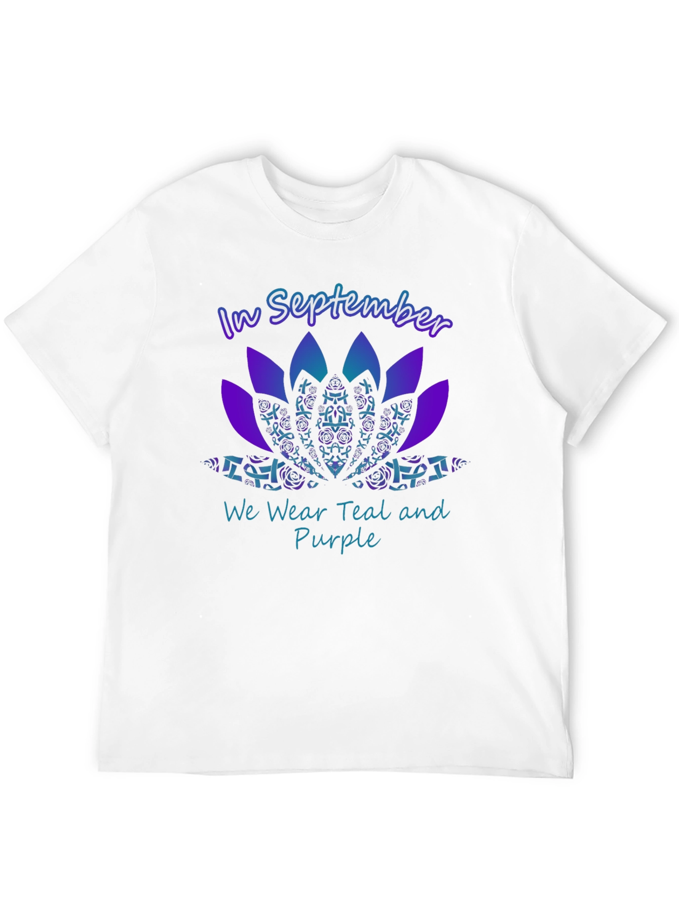September Teal and Purple Awareness T-Shirt
