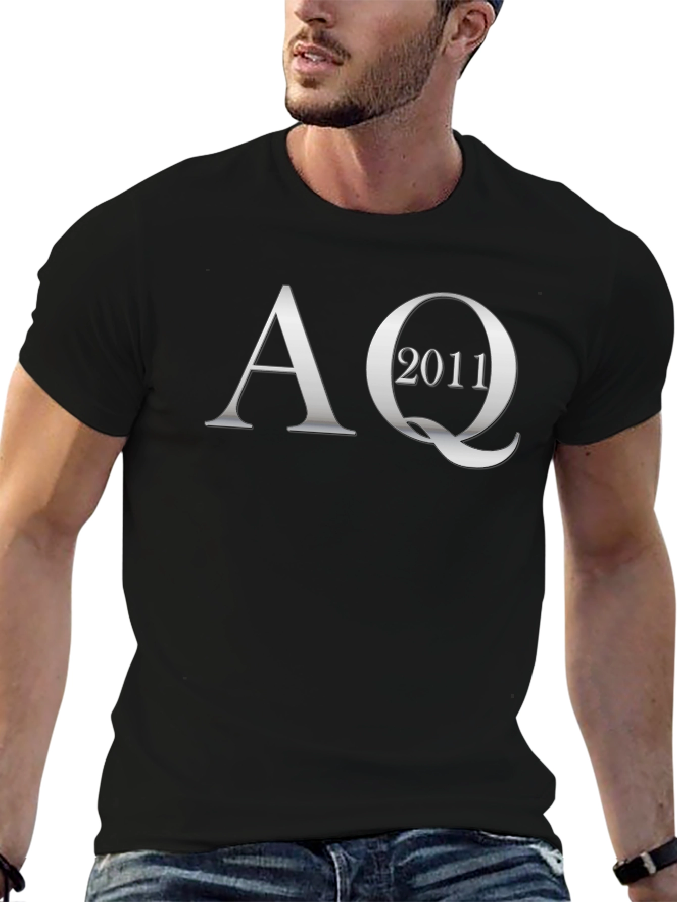 AQ 2011 Black Cotton T-Shirt