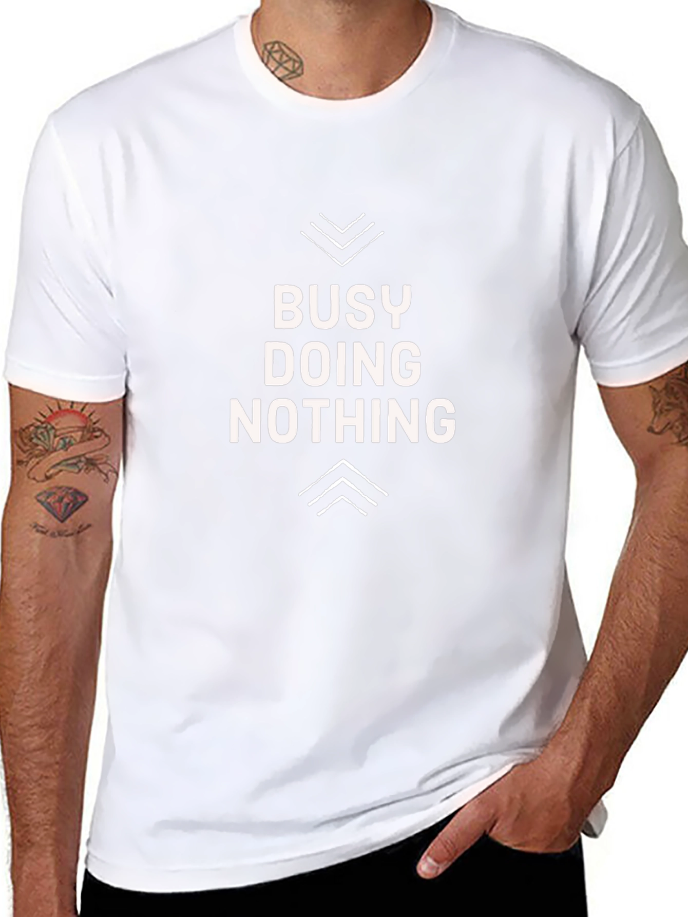 Busy Doing Nothing Graphic T-Shirt - Soft Cotton Tee