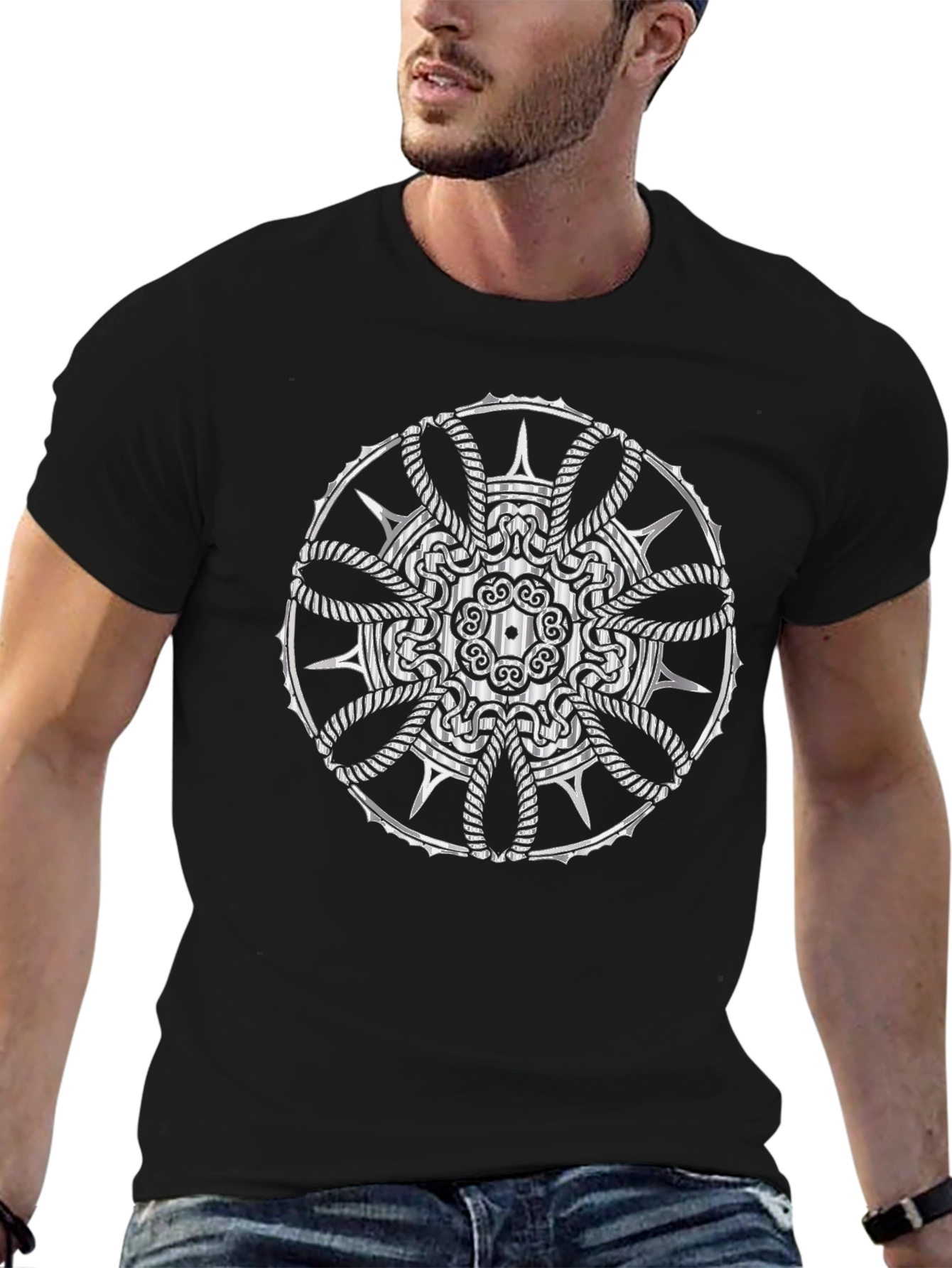 Geometric Mandala Graphic Tee
