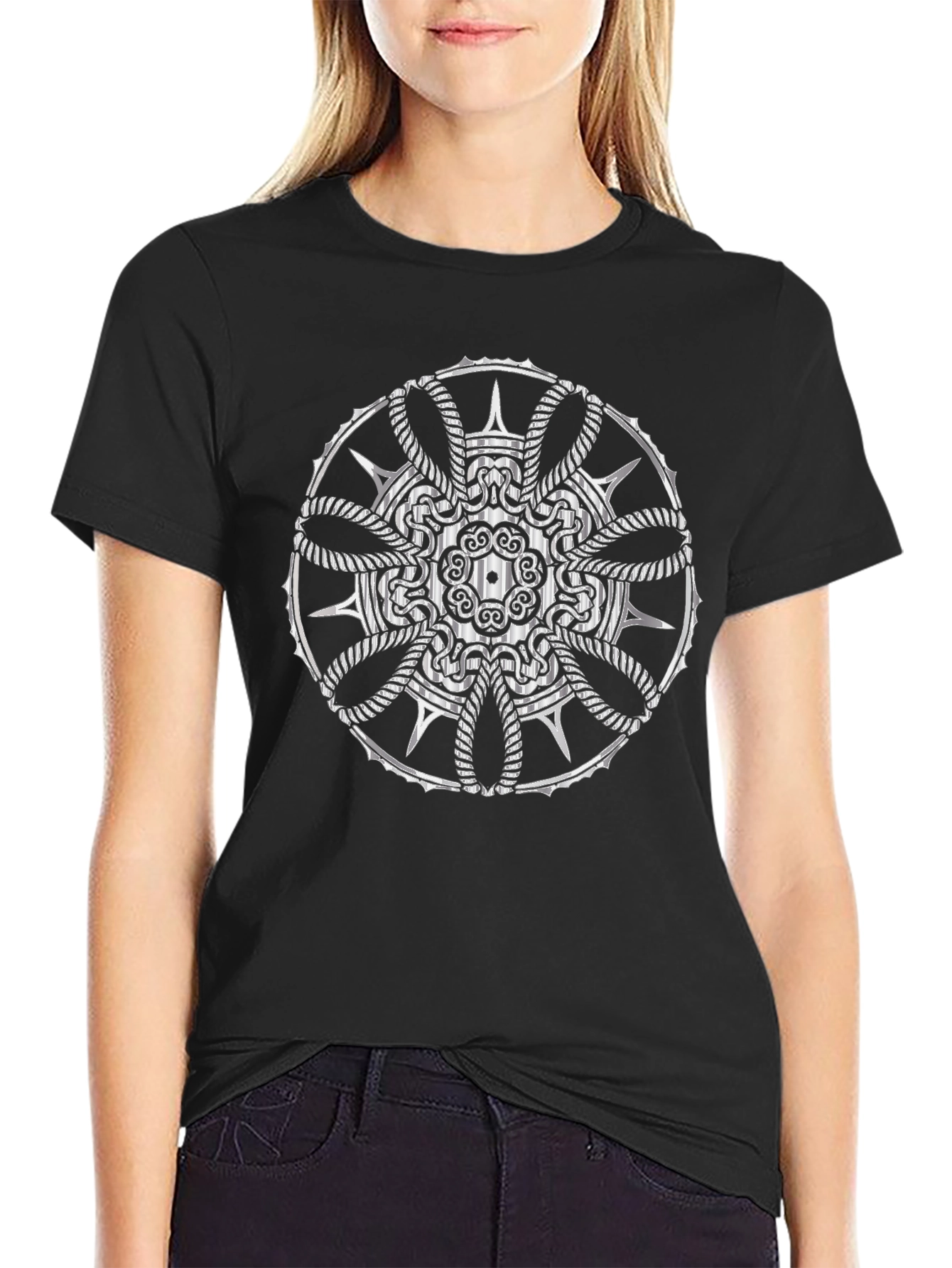 Geometric Mandala Graphic Tee