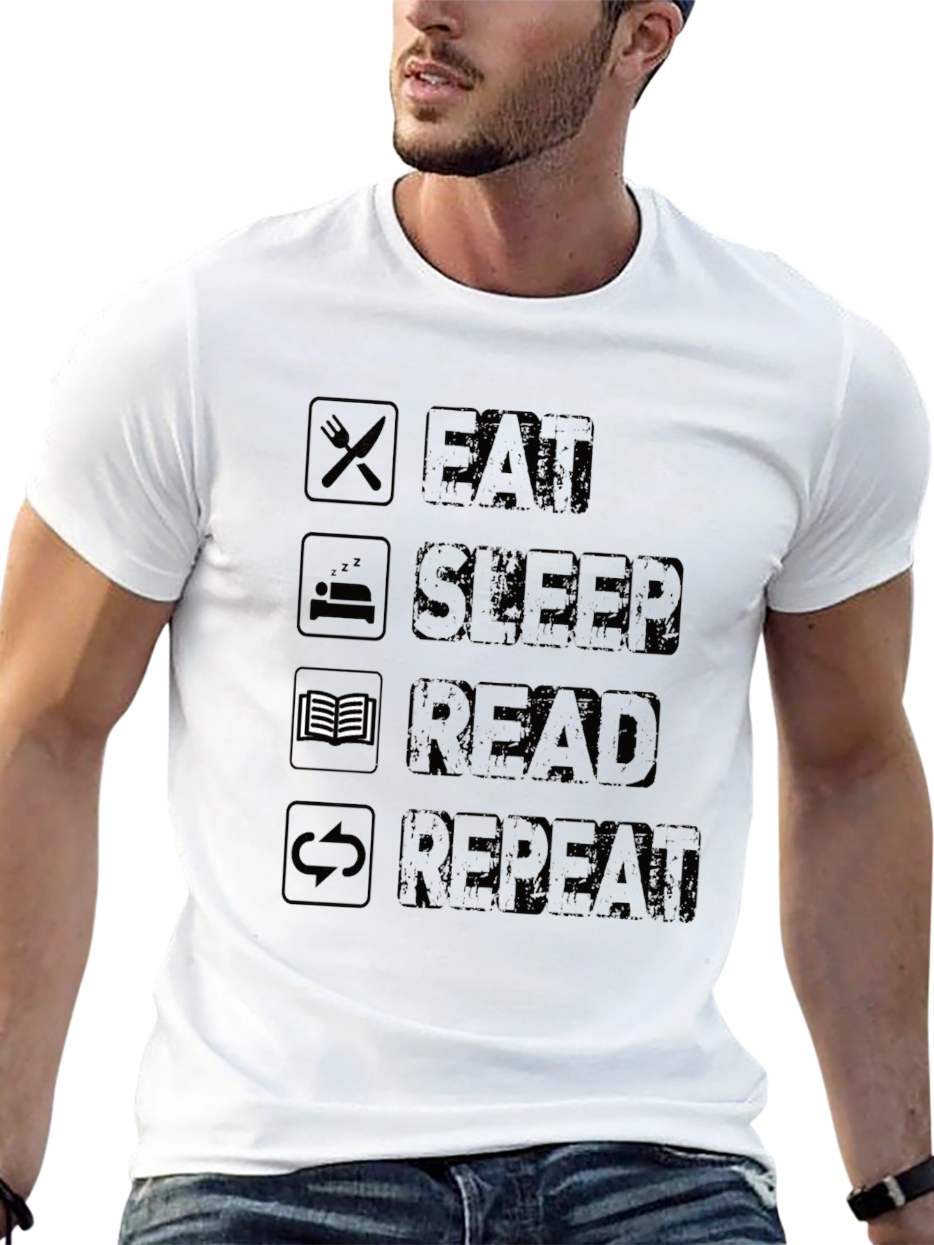 Eat Sleep Read Repeat T-Shirt