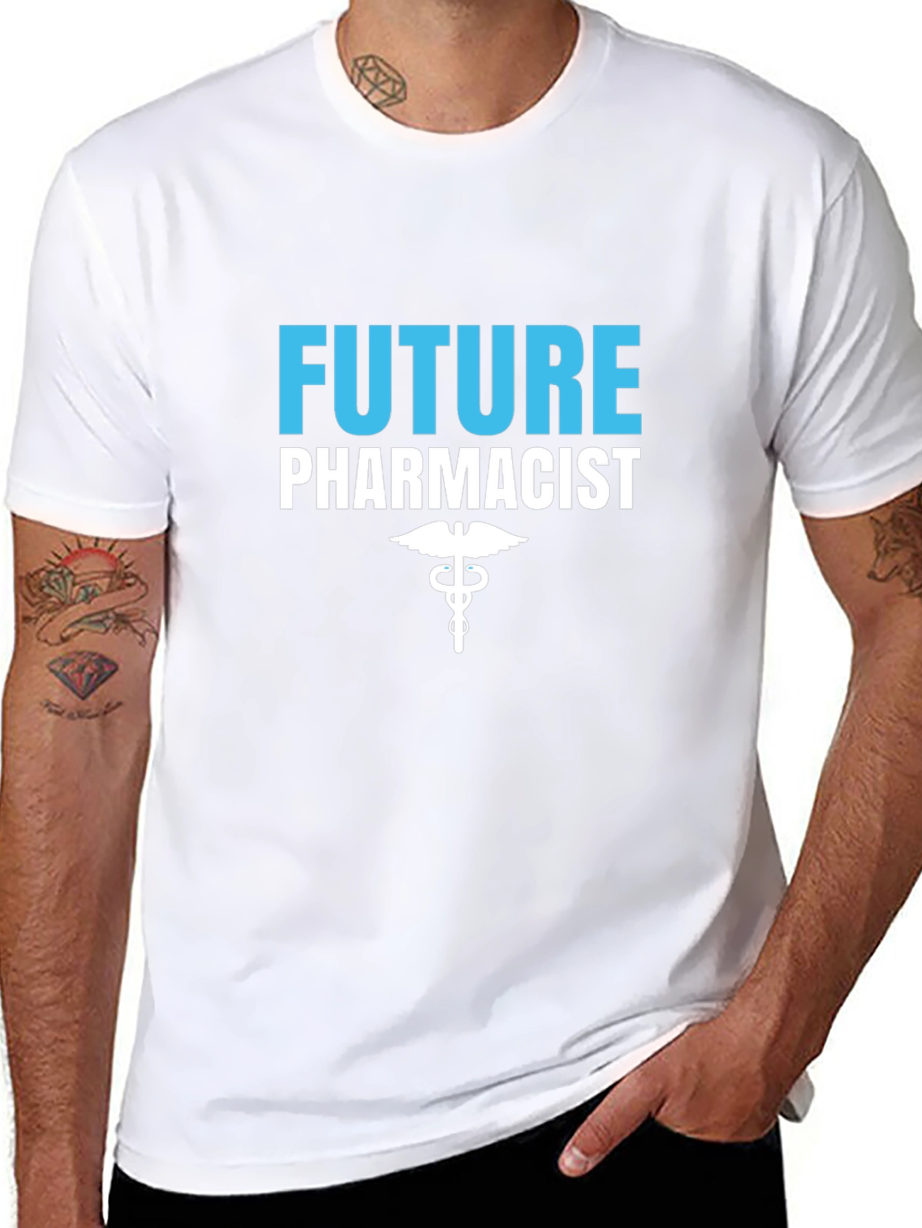 Future Pharmacist T-Shirt - Black Crew Neck Tee