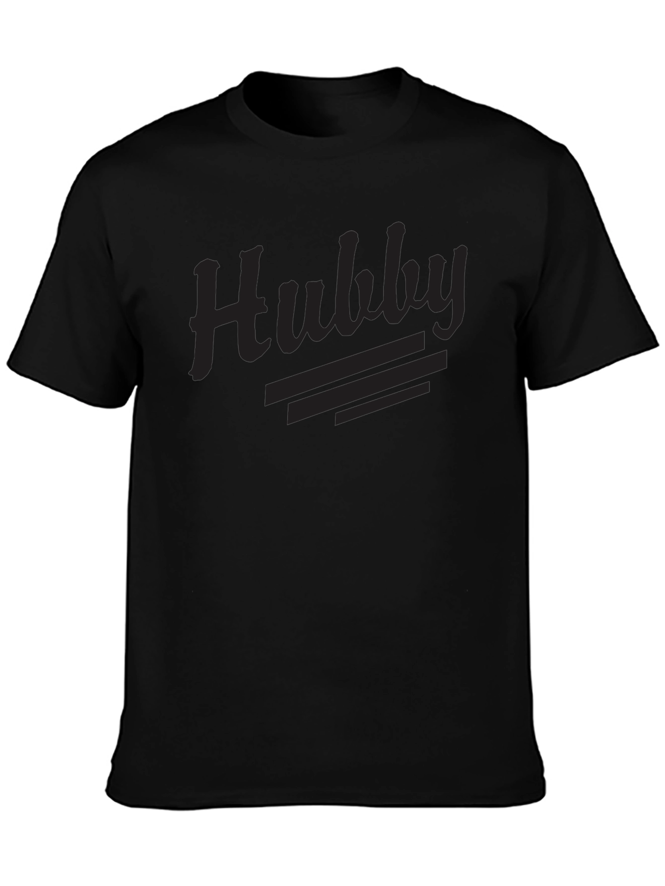 Mens Hubby Graphic T-Shirt - Black