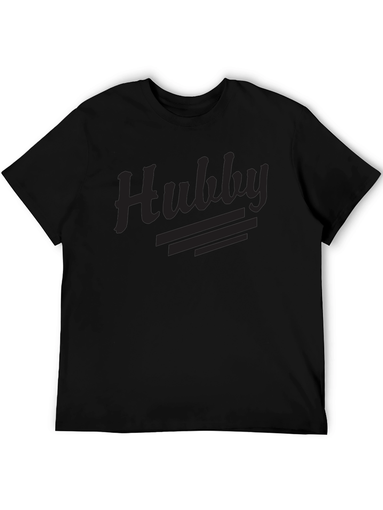 Mens Hubby Graphic T-Shirt - Black