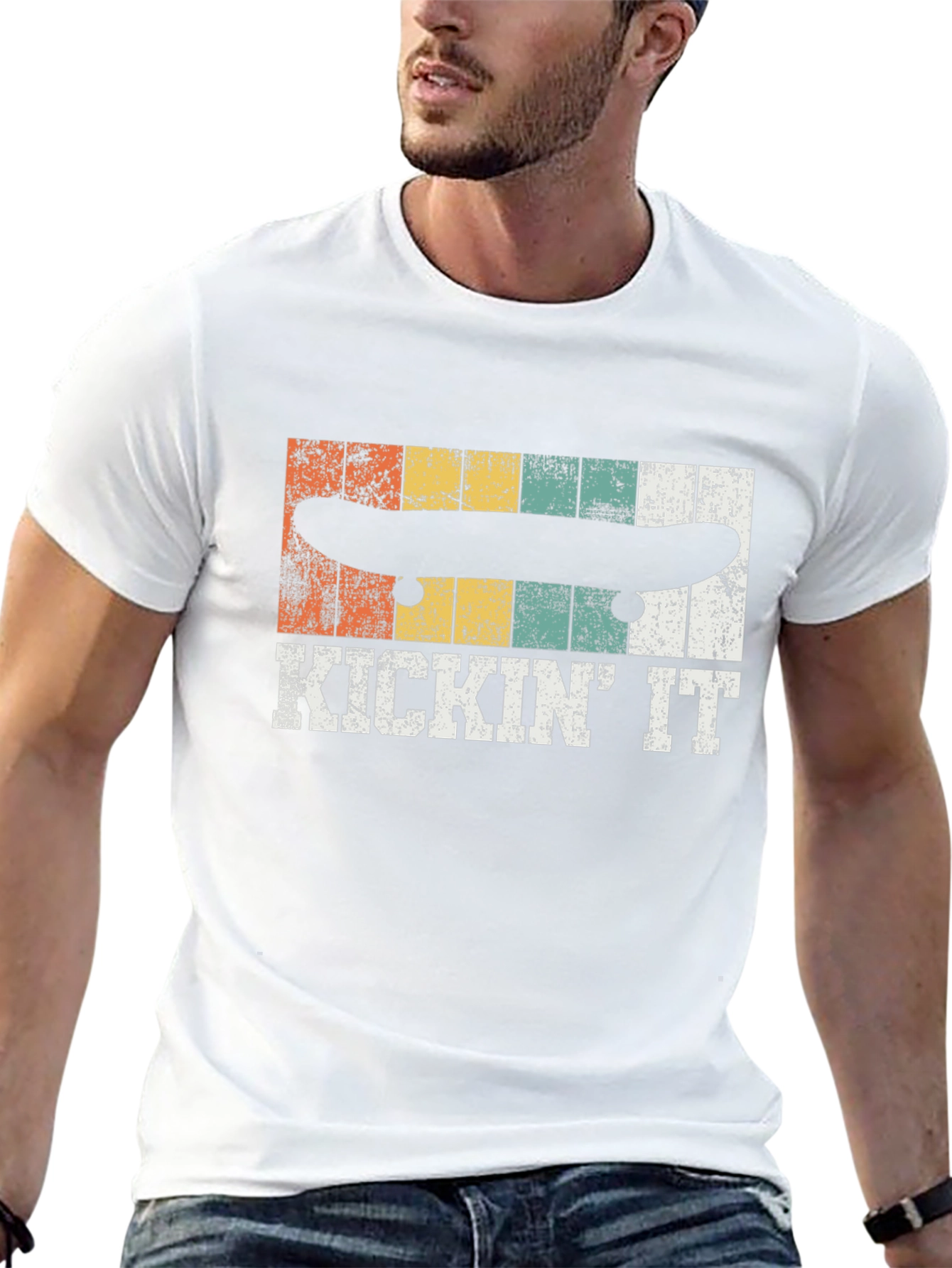 KICKIN IT Skateboarder Graphic Tee
