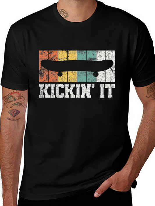 KICKIN IT Skateboarder Graphic Tee