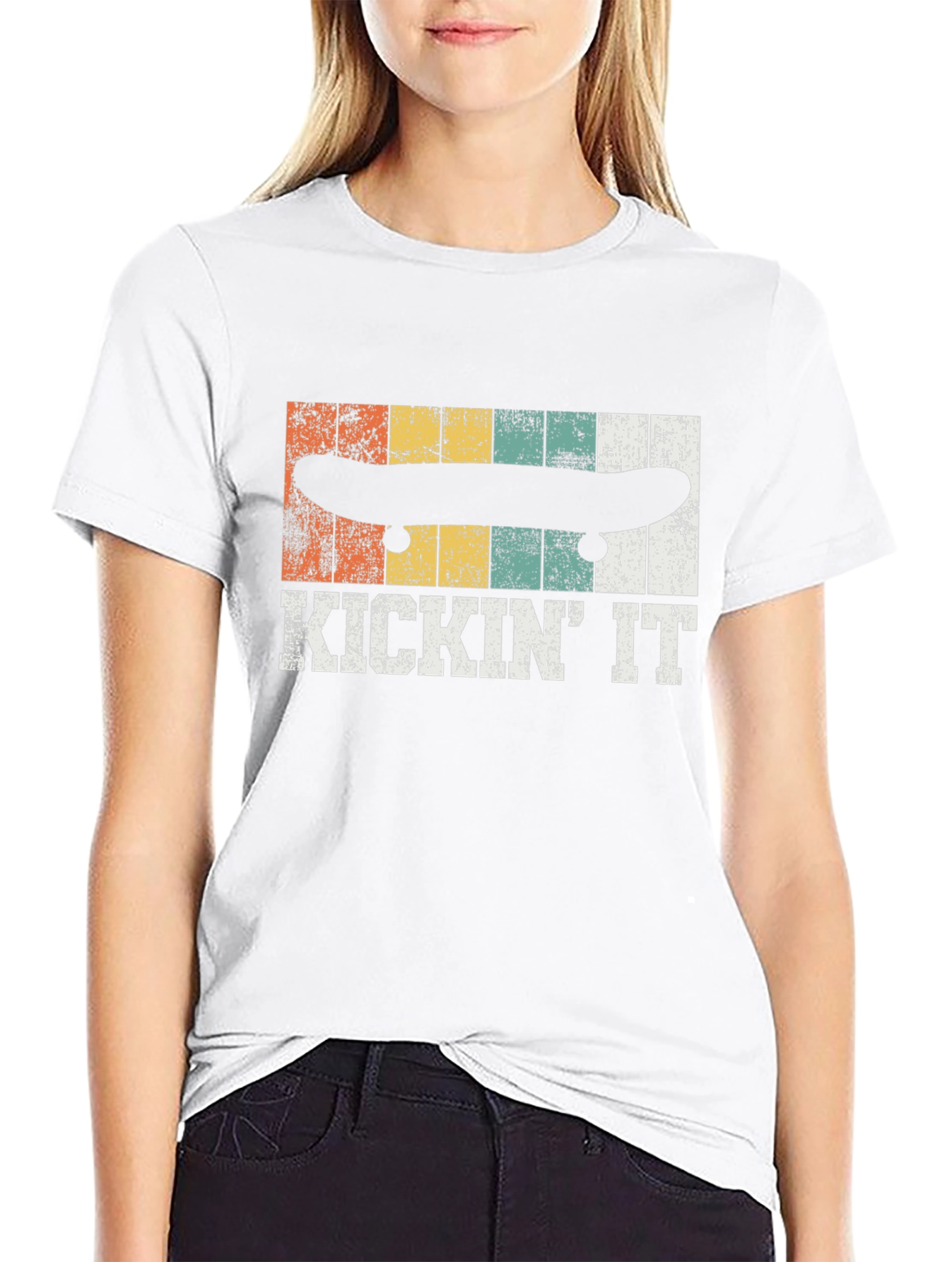 KICKIN IT Skateboarder Graphic Tee