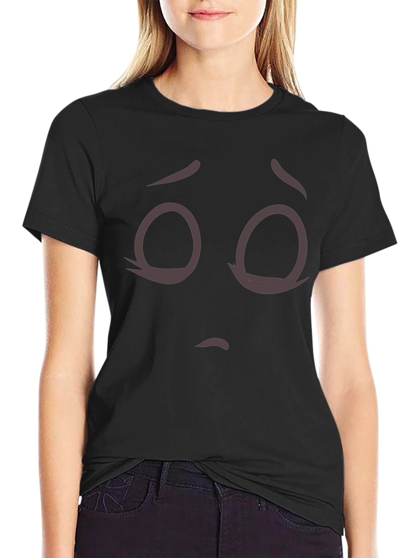 Sad Face Graphic T-Shirt