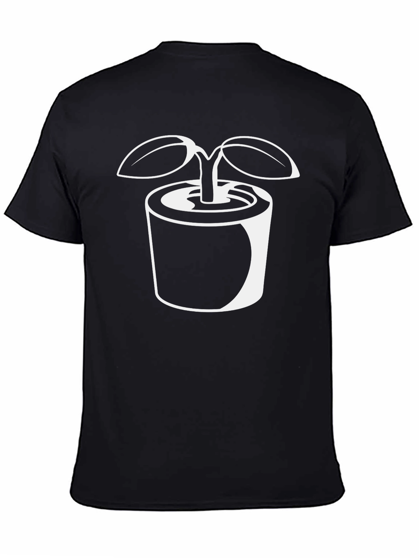 Sprout Graphic Tee - Black Cotton T-Shirt