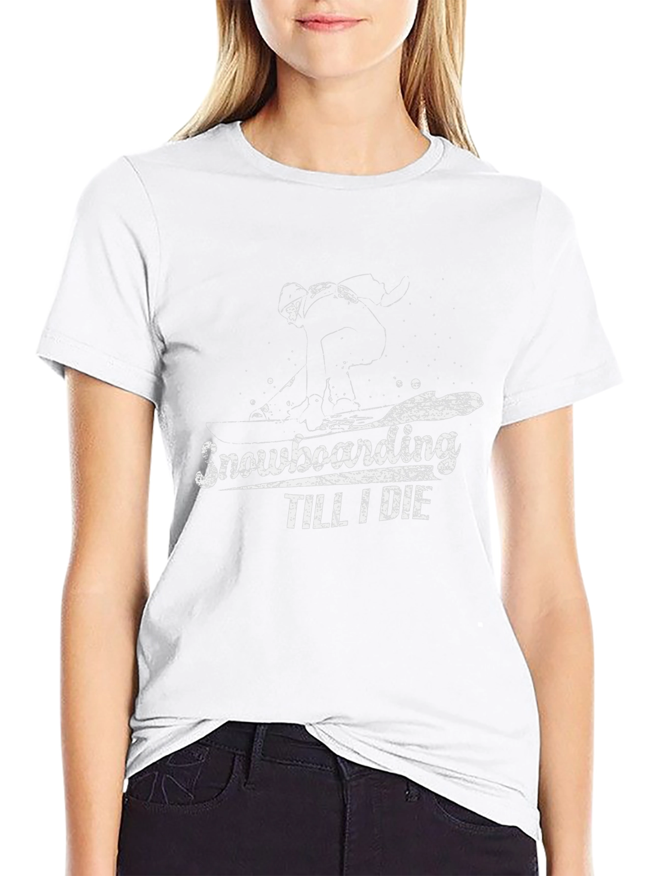 Snowboarding Till I Die T-Shirt - Graphic Tee
