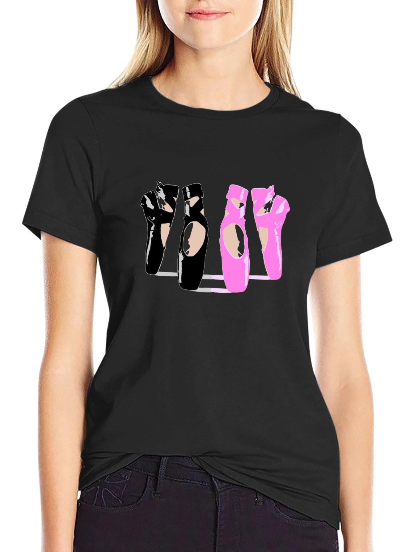 Ballet Shoe Graphic T-Shirt - Dancer Tee