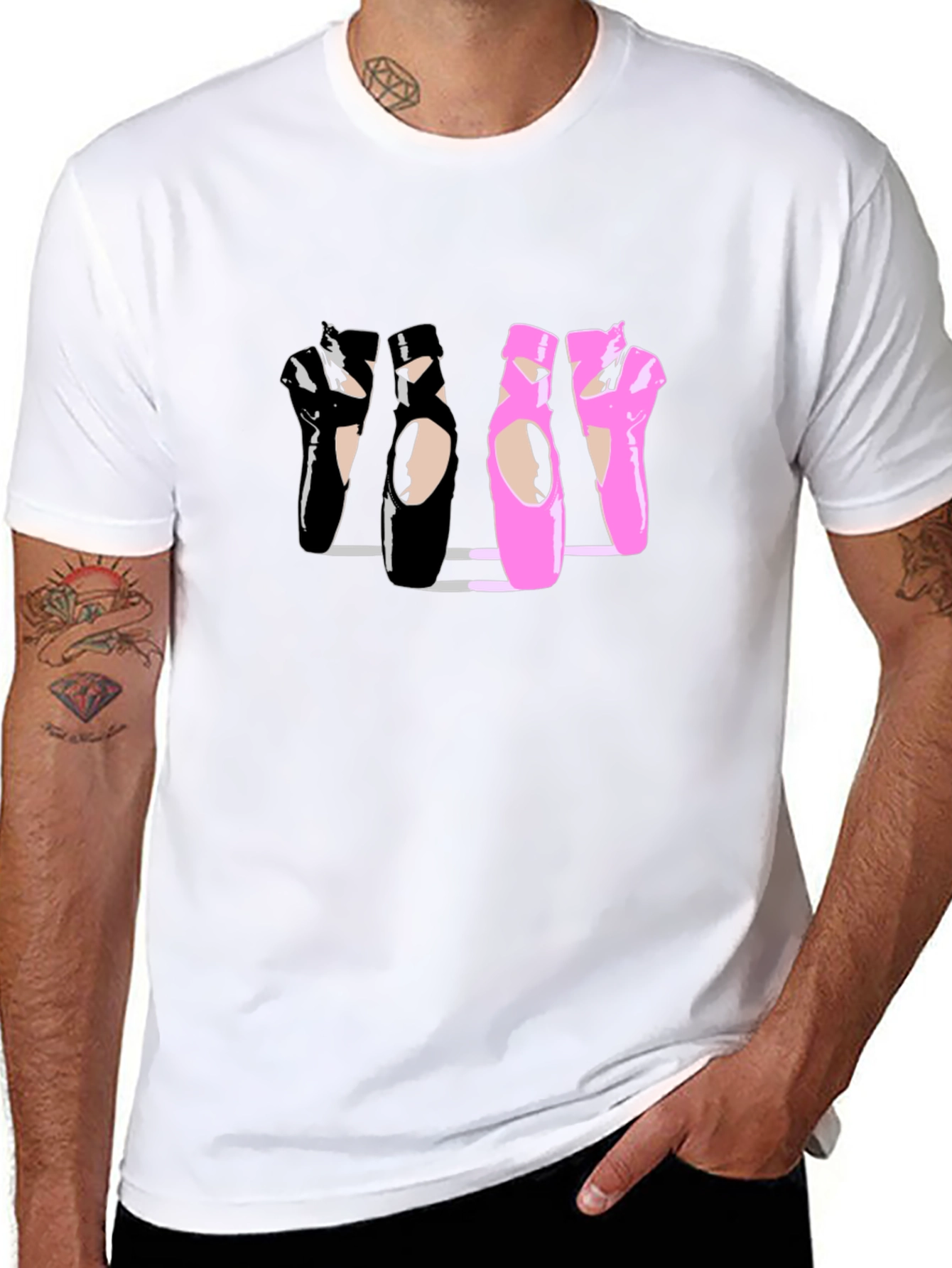 Ballet Shoe Graphic T-Shirt - Dancer Tee