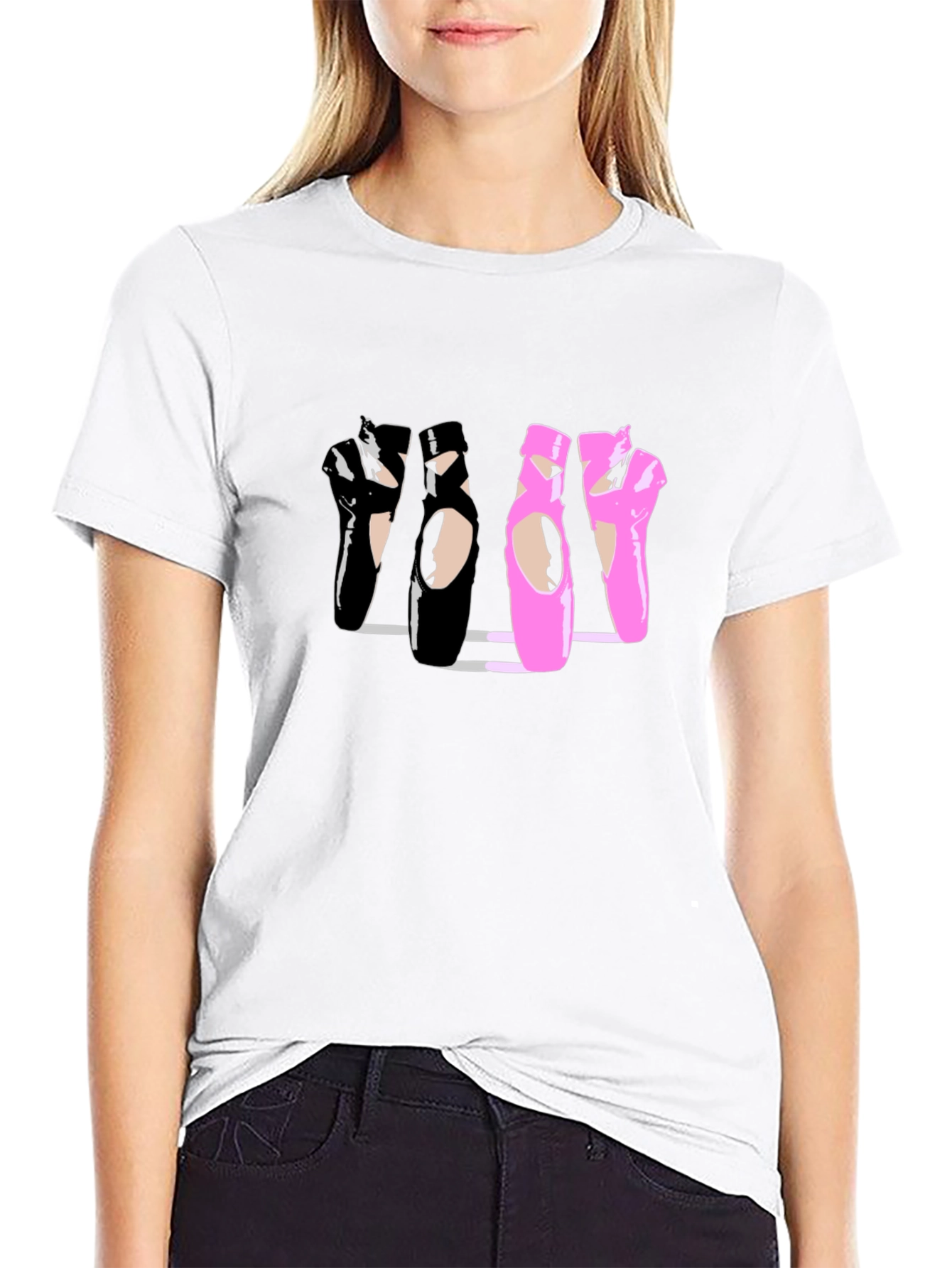 Ballet Shoe Graphic T-Shirt - Dancer Tee