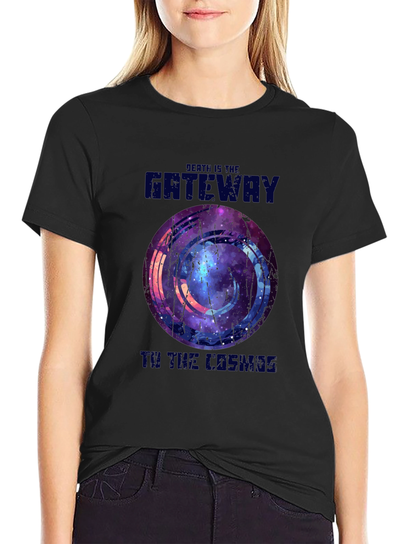 Death Is The Gateway To The Cosmos Black T-Shirt