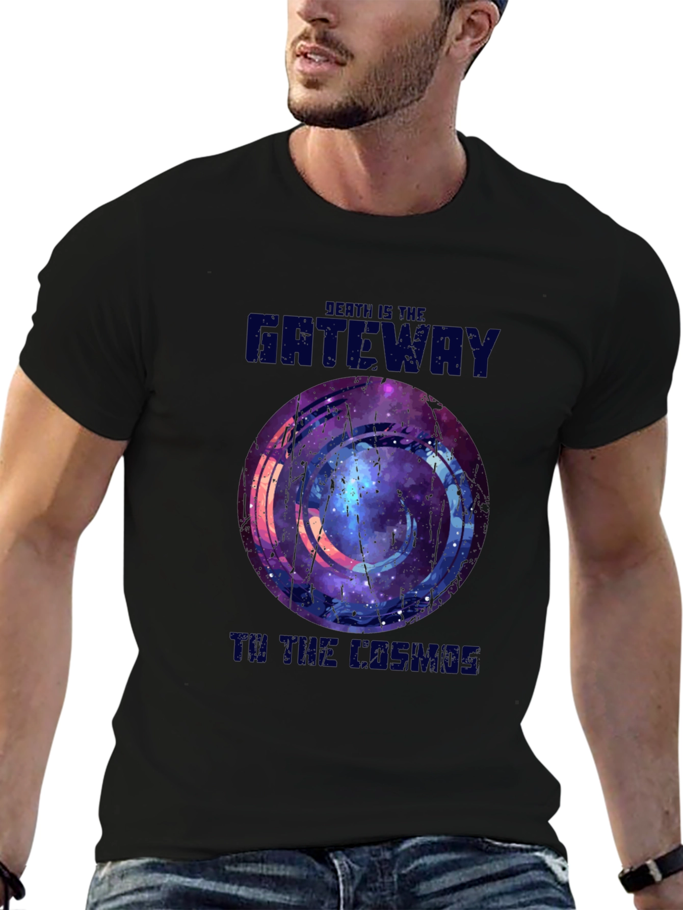 Death Is The Gateway To The Cosmos Black T-Shirt
