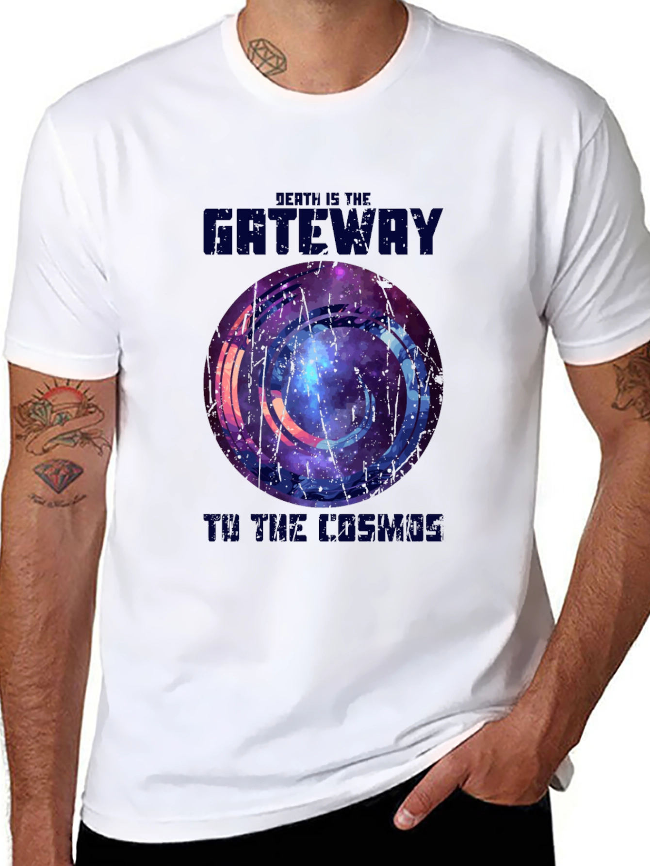 Death Is The Gateway To The Cosmos Black T-Shirt